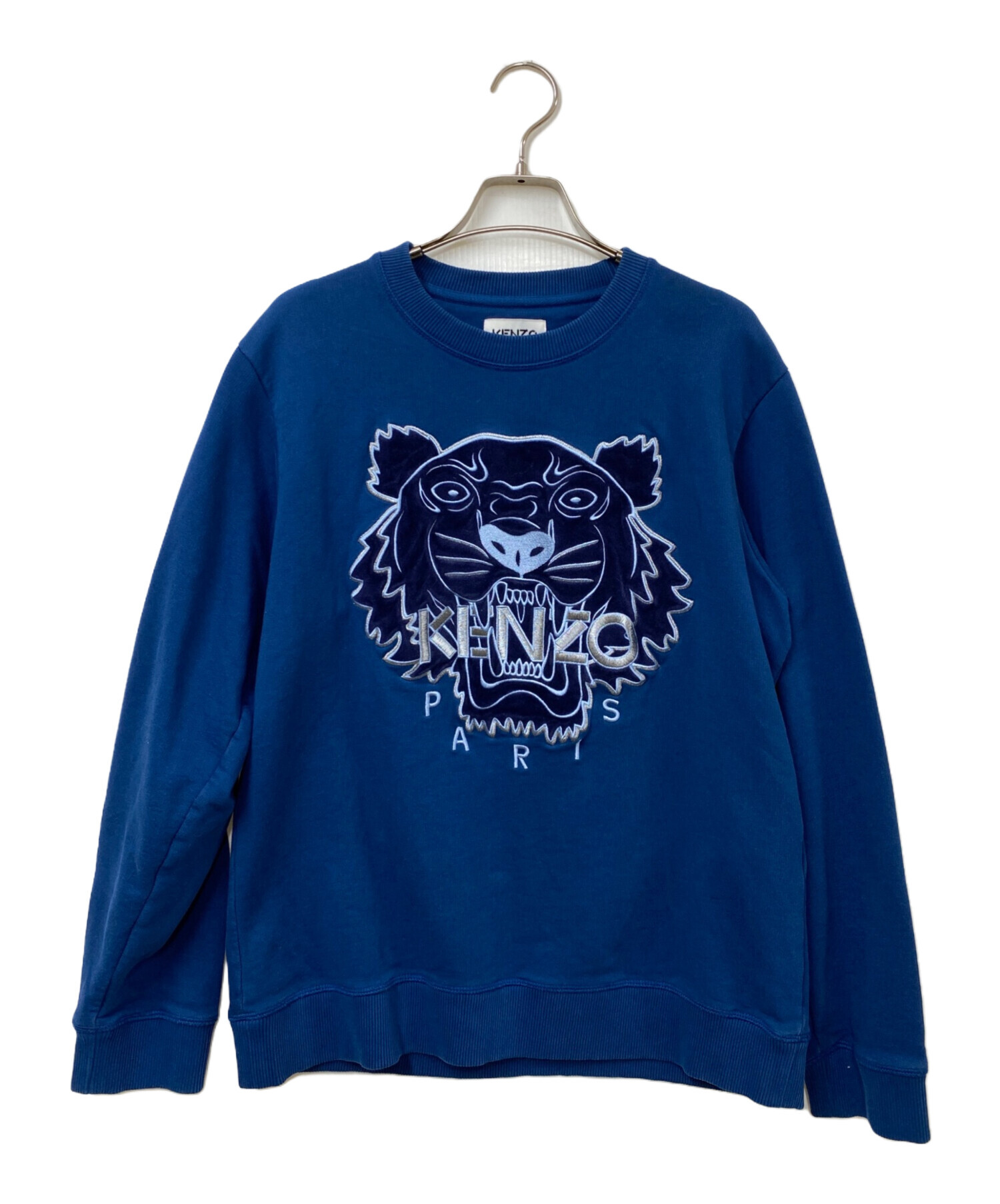 中古・古着通販】KENZO (ケンゾー) Tiger sweatshirt ブルー サイズ:M 