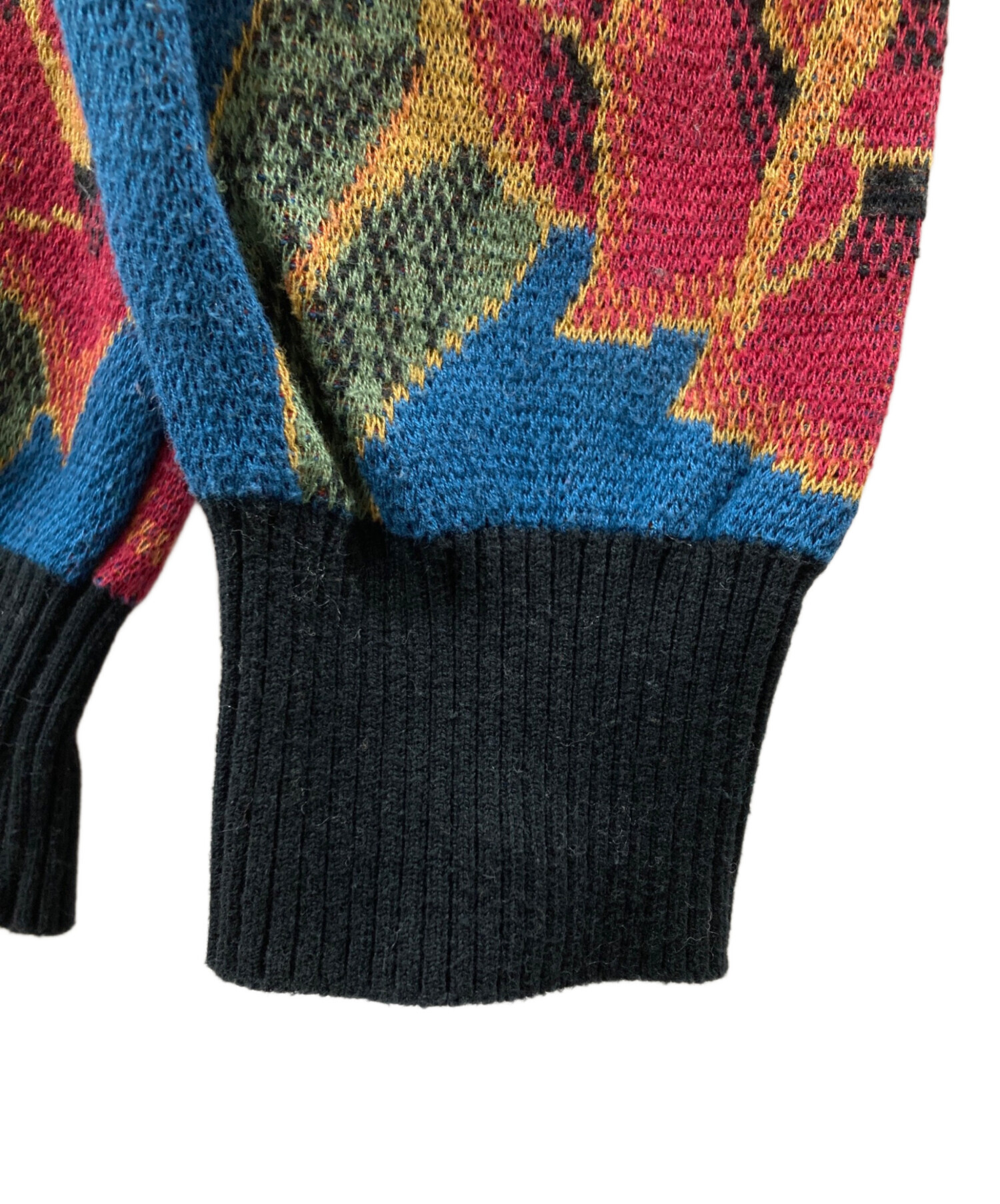 トップス WACKO MARIA 20SS/FLOWER JACQUARD SWEATER 中古・古着通販】WACKO MARIA (ワコマリア) 20SS FLOWER JACQUARD