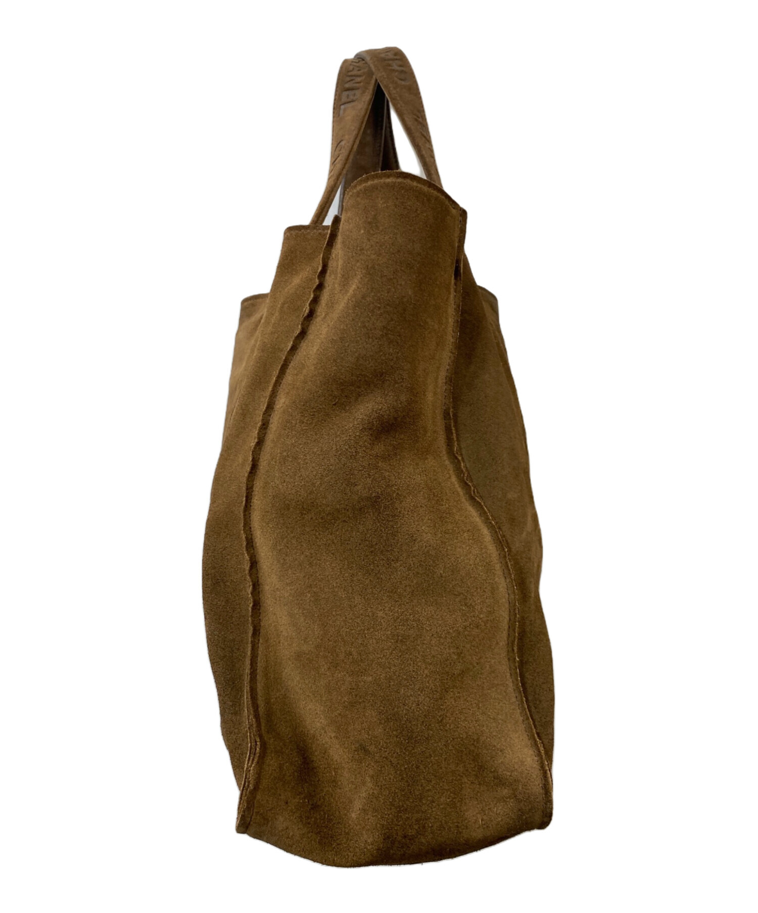 中古・古着通販】CHANEL (シャネル) ハンドルロゴ スエードトート