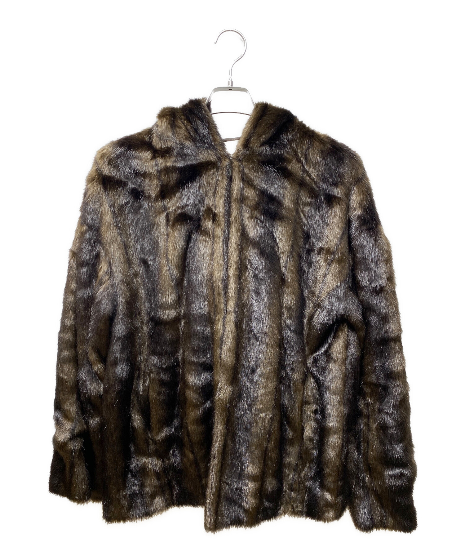 中古・古着通販】CLANE (クラネ) HOOD FUR COAT ファーコート ブラウン