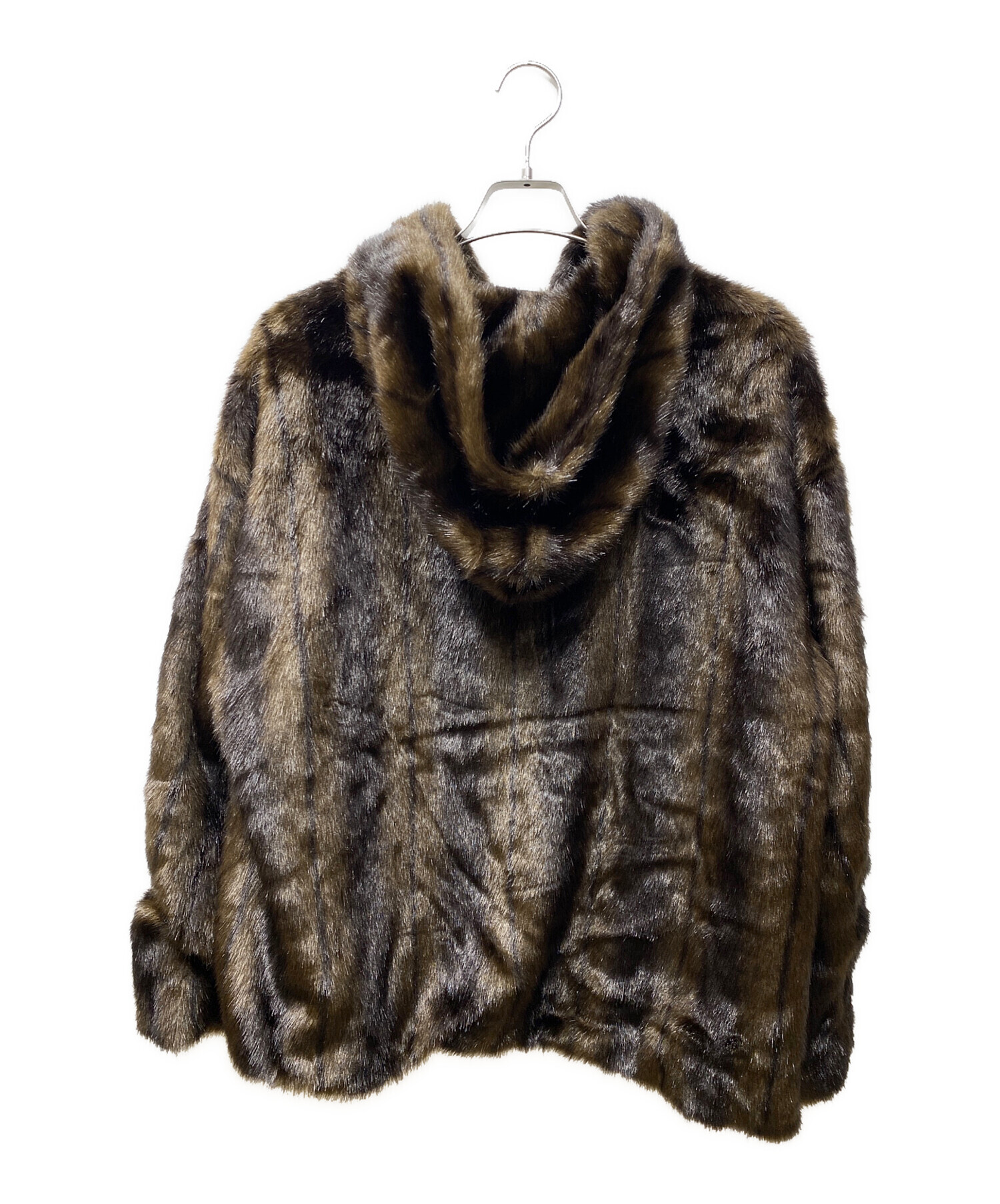 中古・古着通販】CLANE (クラネ) HOOD FUR COAT ファーコート ブラウン