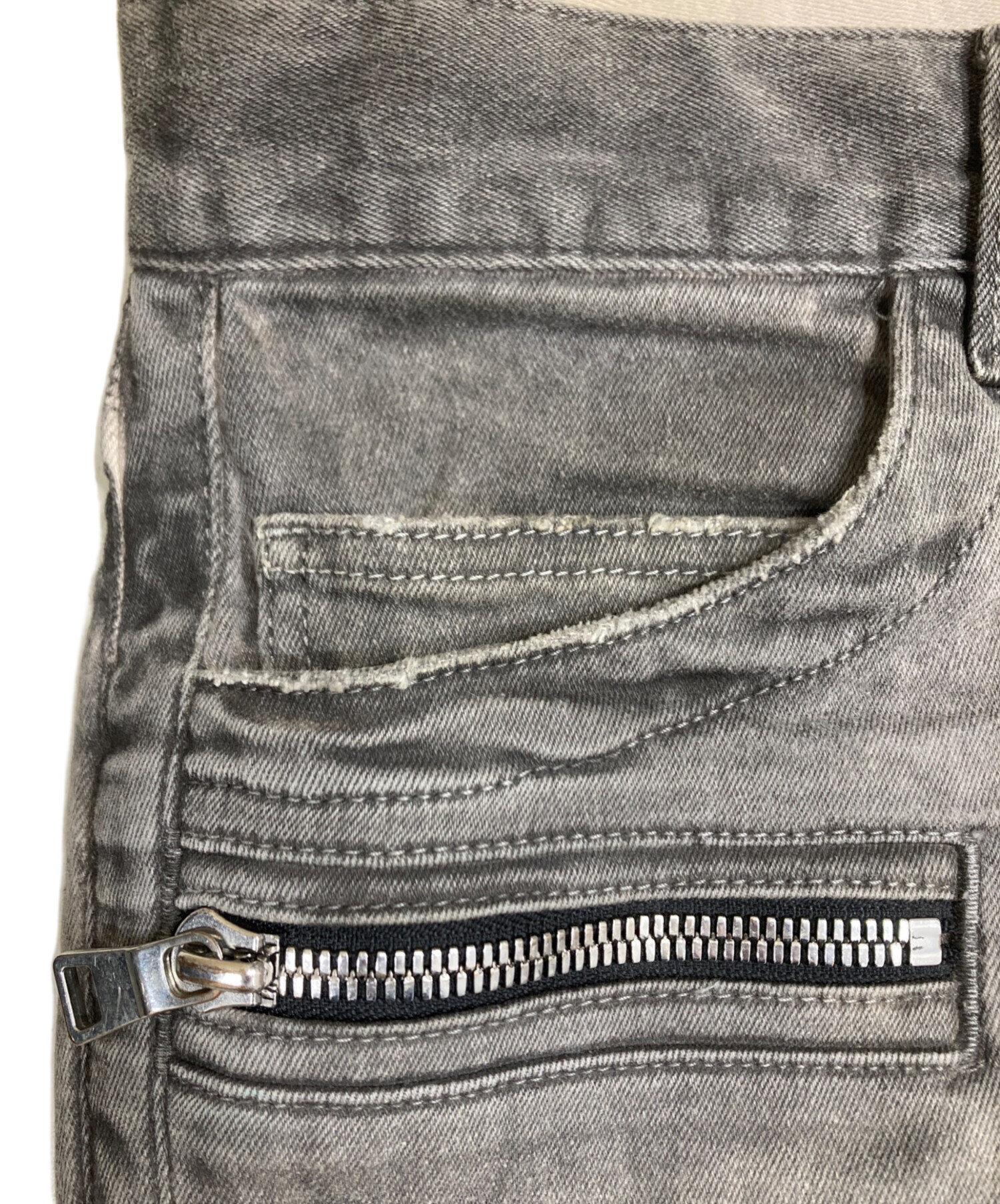 中古・古着通販】BALMAIN (バルマン) 16SS Denim Biker Jeans バイカー