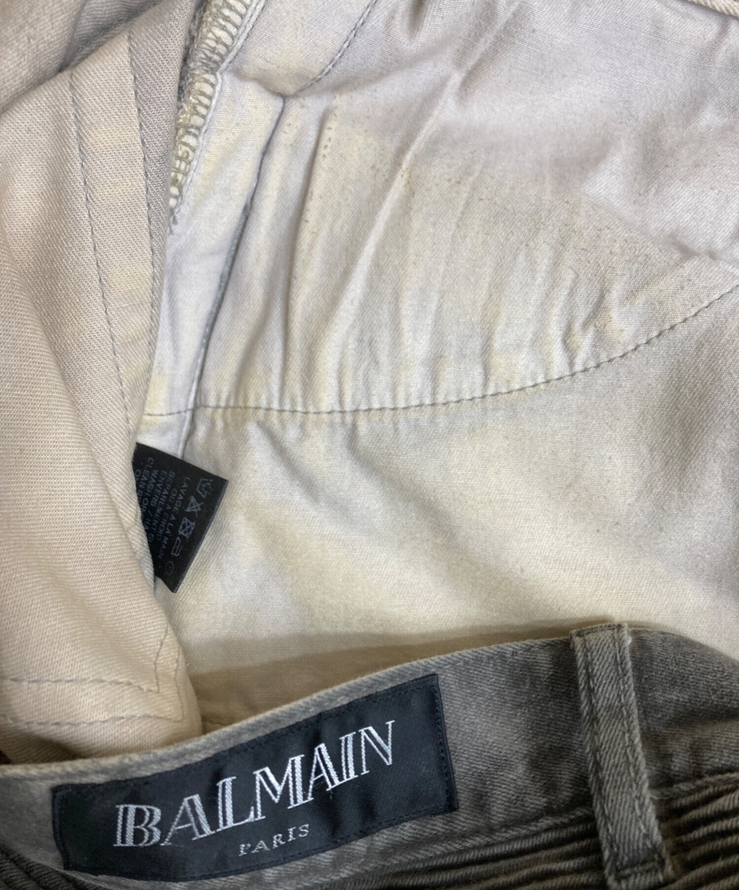 中古・古着通販】BALMAIN (バルマン) 16SS Denim Biker Jeans バイカー