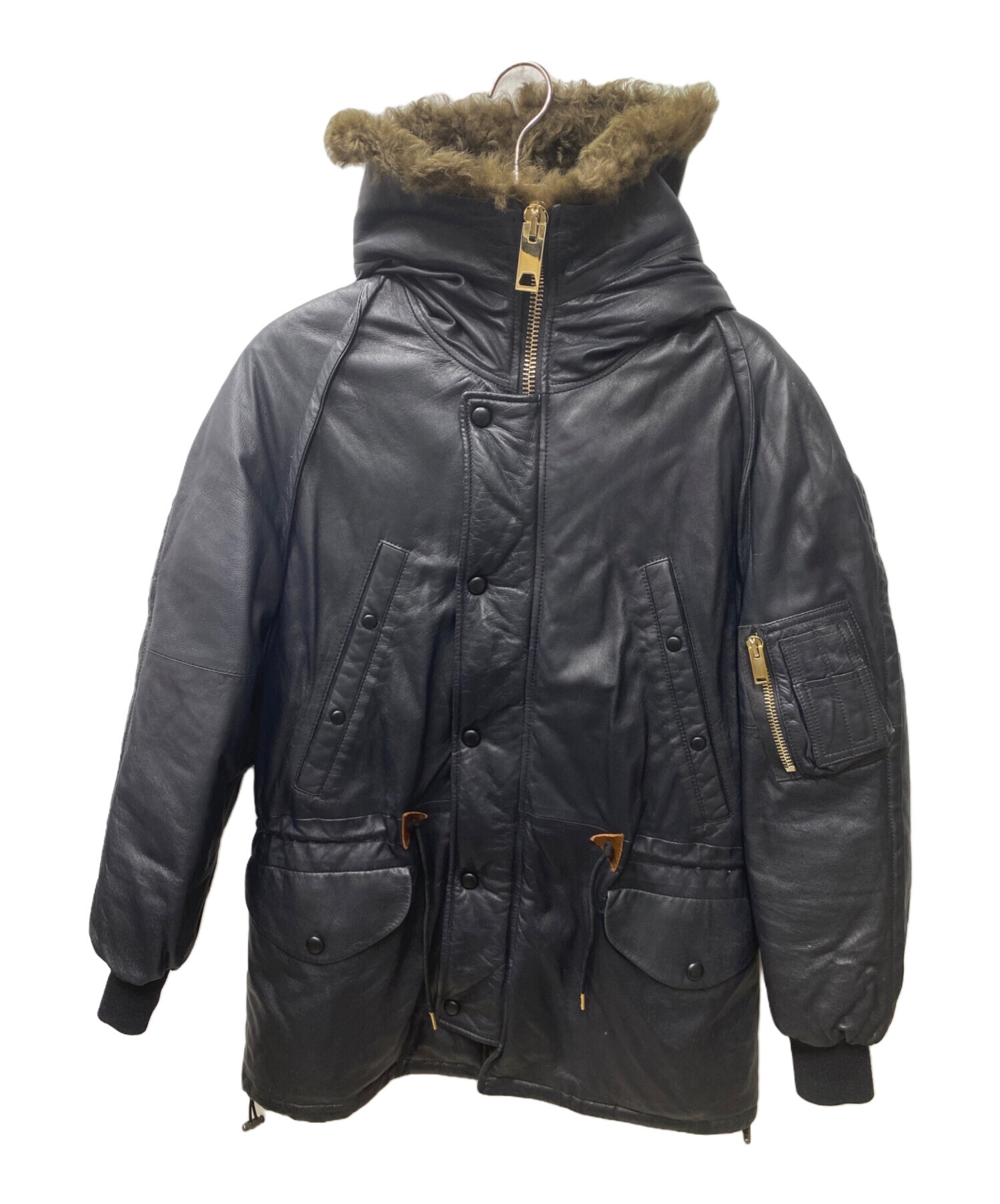 中古・古着通販PAUL SMITH (ポールスミス) ラムレザー ダウン ポール 
