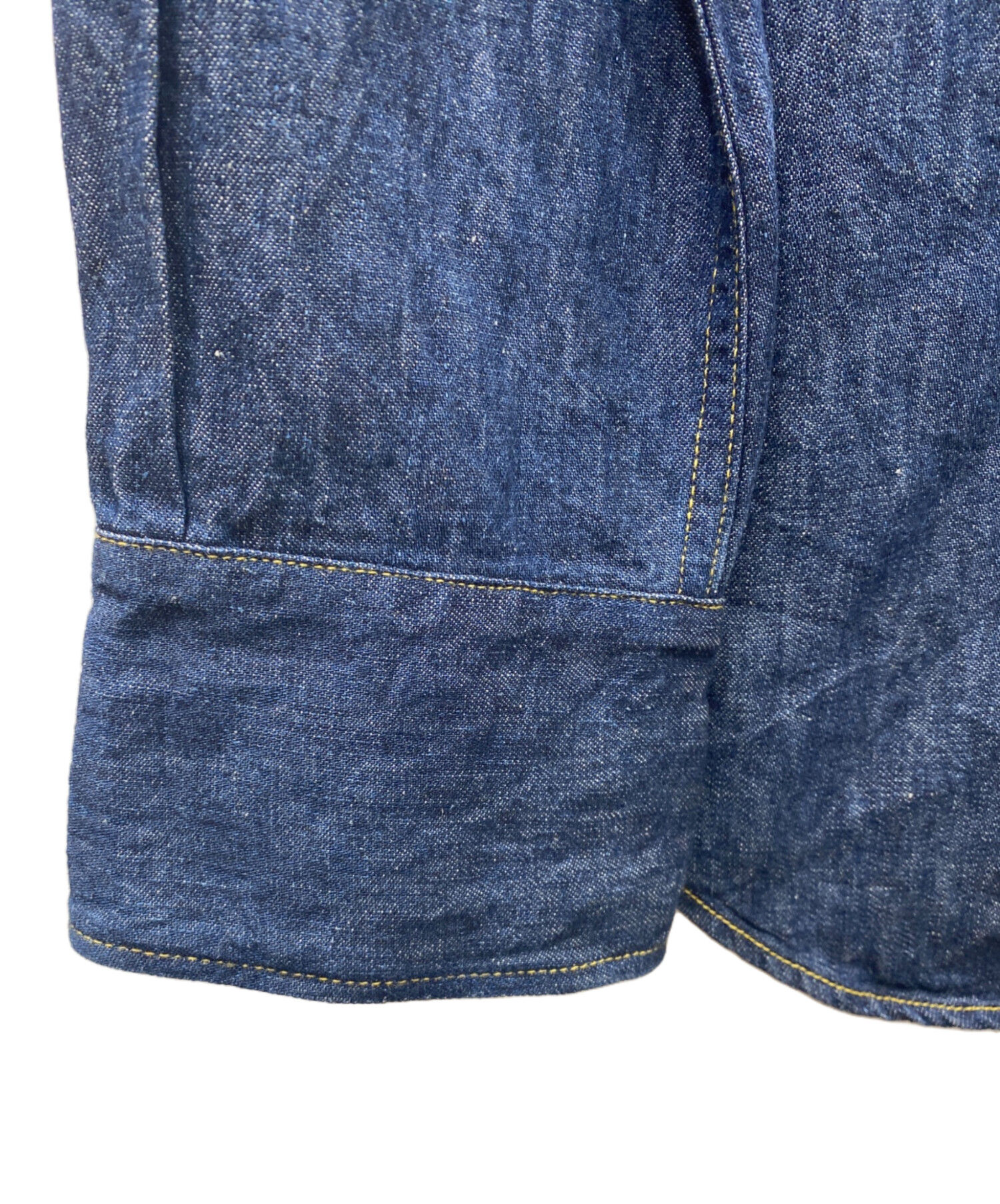 中古・古着通販】YCHAI (イカイ) デニムウエスタンシャツ インディゴ