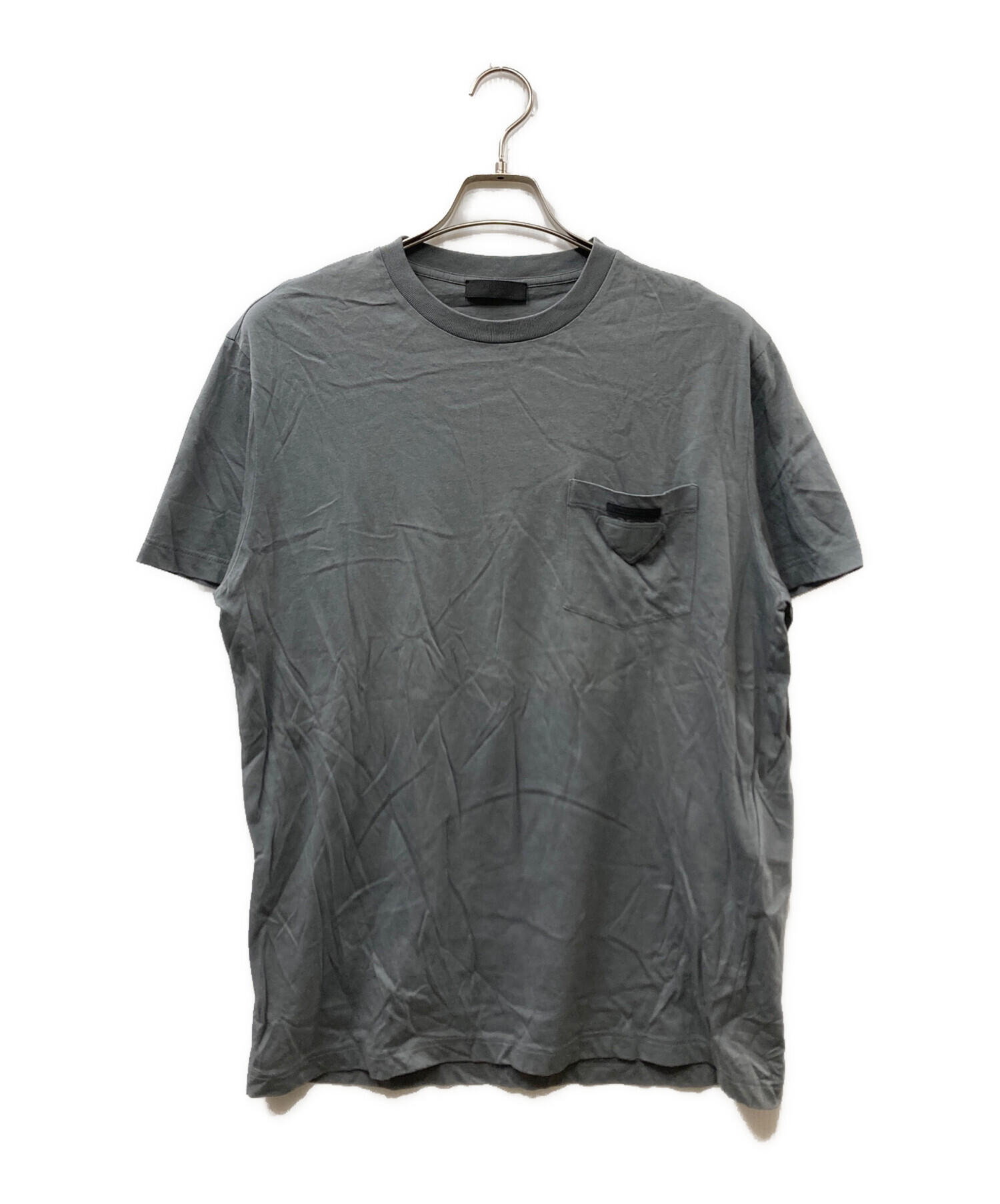 中古・古着通販】PRADA (プラダ) トライアングルロゴポケットTシャツ 