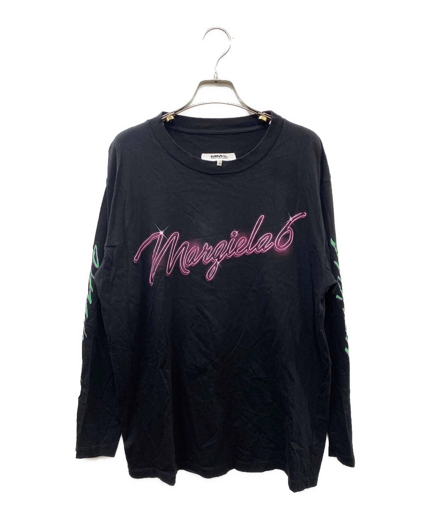 ［週末価格］Maison Margielaネオングリーン　ロングスリーブT 中古・古着通販】MM6 Maison Margiela (エムエムシックス メゾン