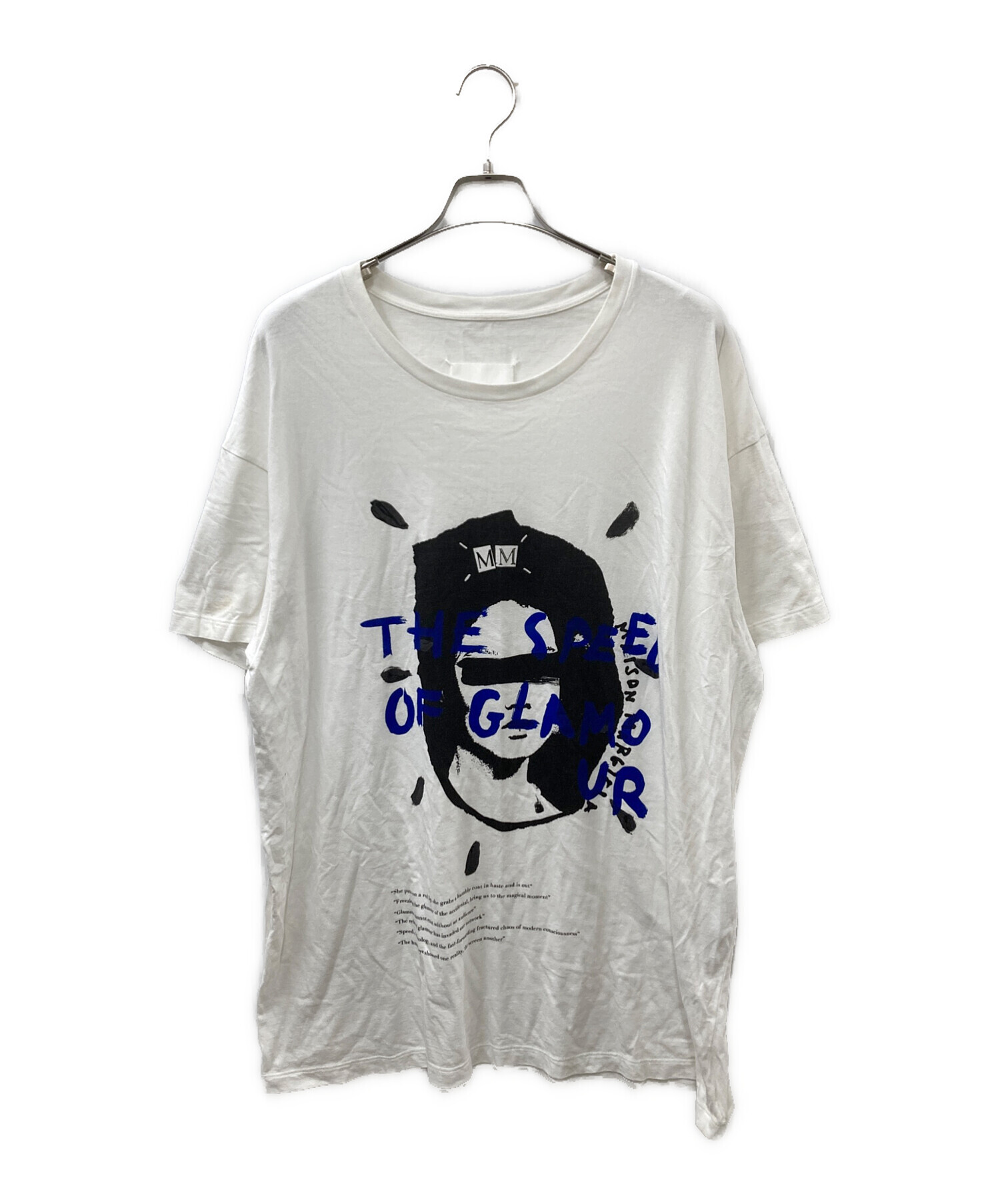メゾンマルジェラ QUEEN BIG プリントTシャツ ホワイト コットン S 中古・古着通販】Maison Margiela (メゾンマルジェラ) QUEEN Tee 半袖