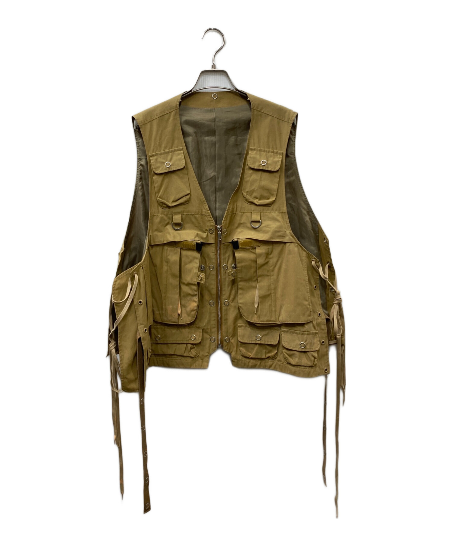中古・古着通販】Name. (ネーム) NYLON WEATHER UTILITY VEST ベージュ 