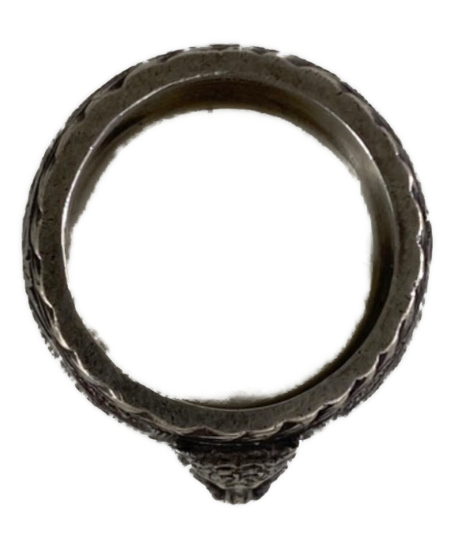 中古・古着通販】GUCCI (グッチ) Thin Silver Ring With Feline Head