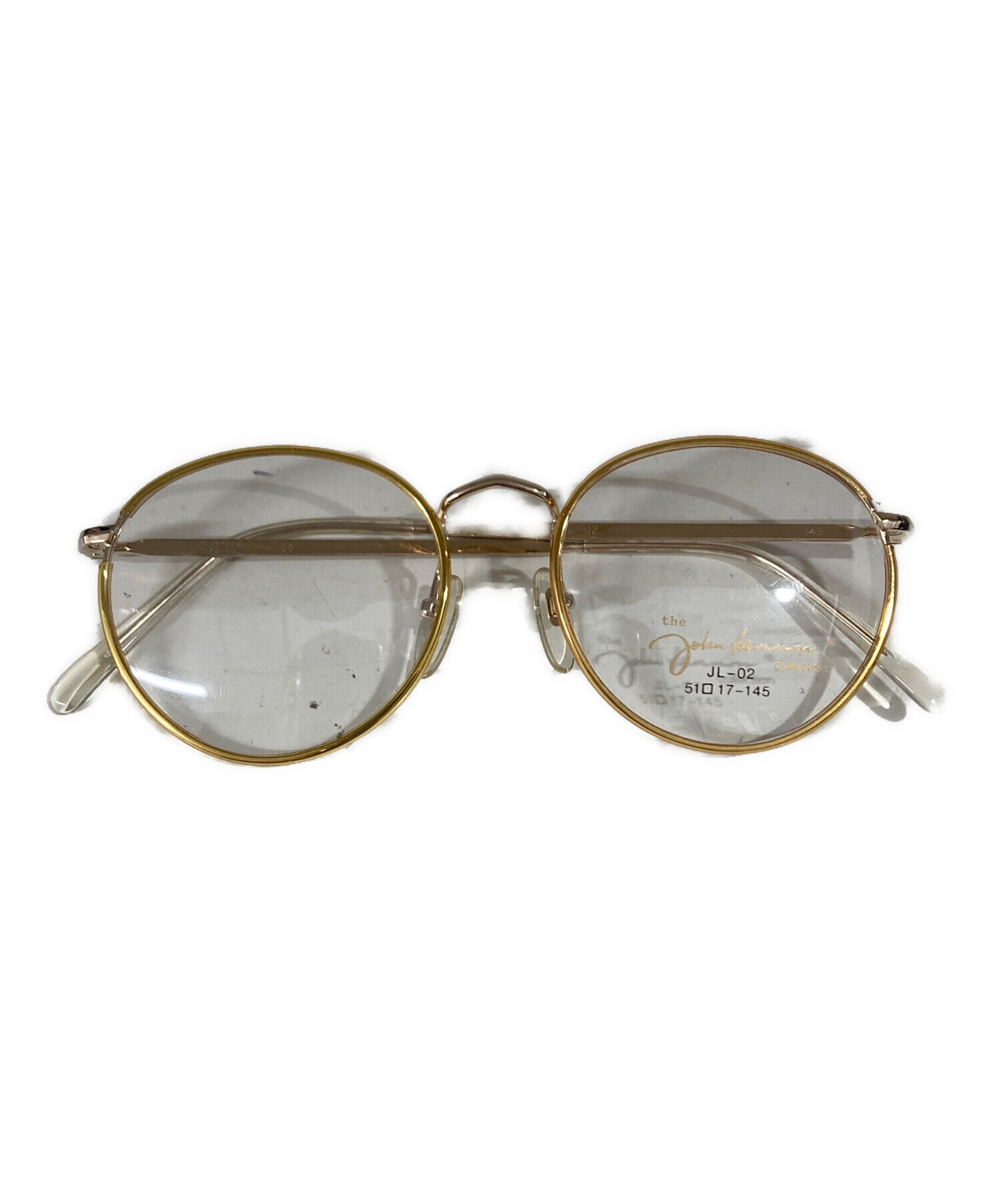 未使用品【ジョンレノン】本物 John Lennon 伊達眼鏡 JL-1006 チタン 