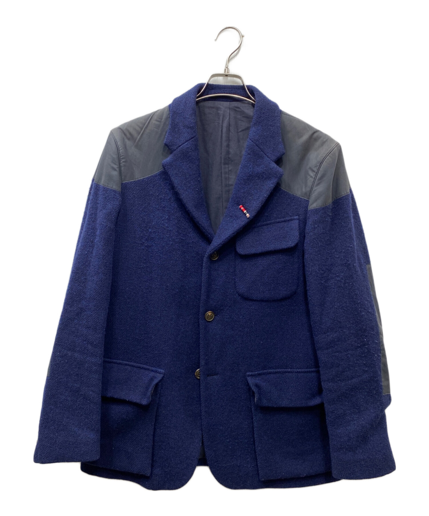 ナイジェルケーボンマロリージャケット 50 ハリスツイード　ネイビー 中古・古着通販】NIGEL CABOURN (ナイジェルケーボン) Harris