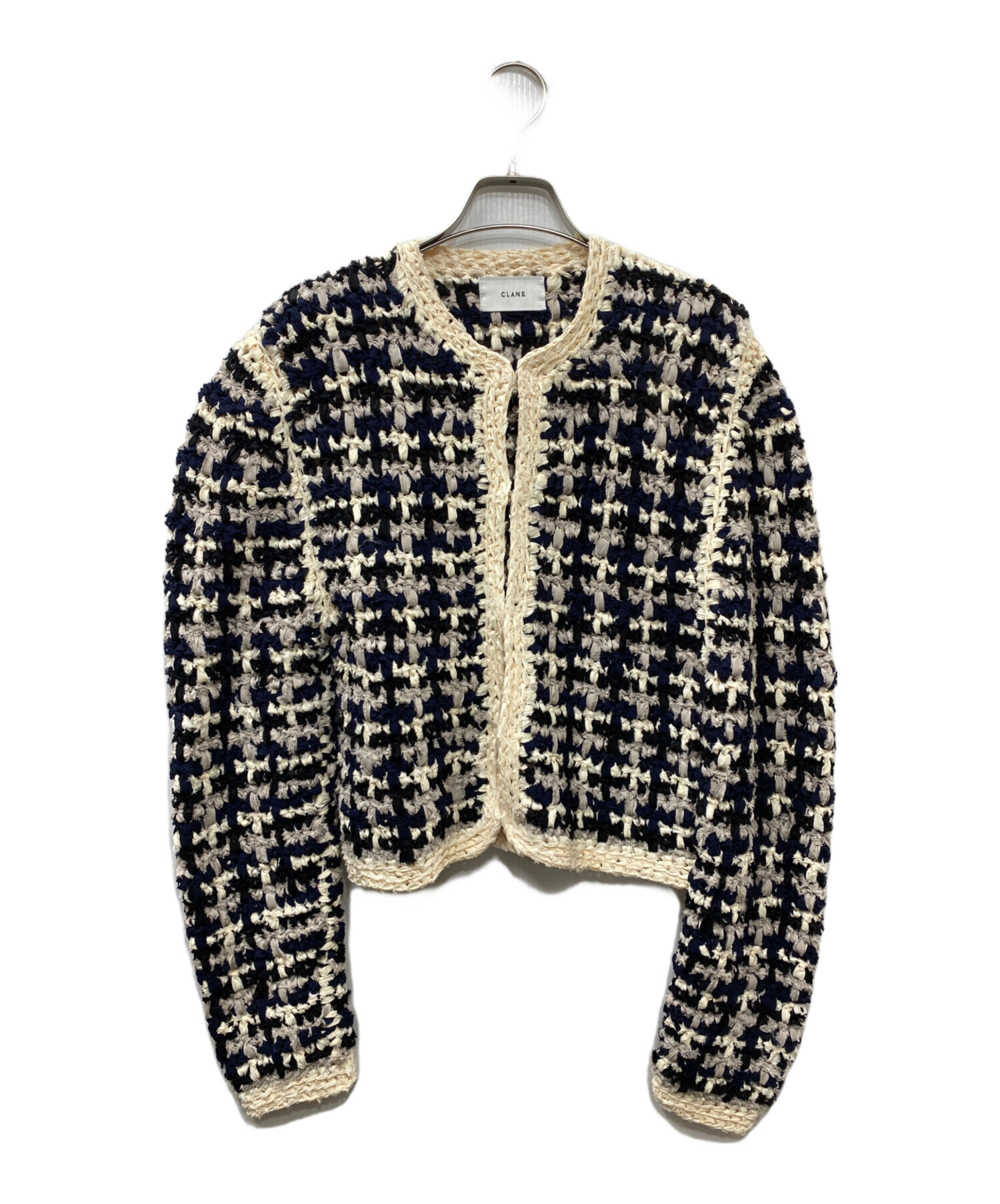 中古・古着通販】CLANE (クラネ) VINTAGE TAPE HAND KNIT CARDIGAN