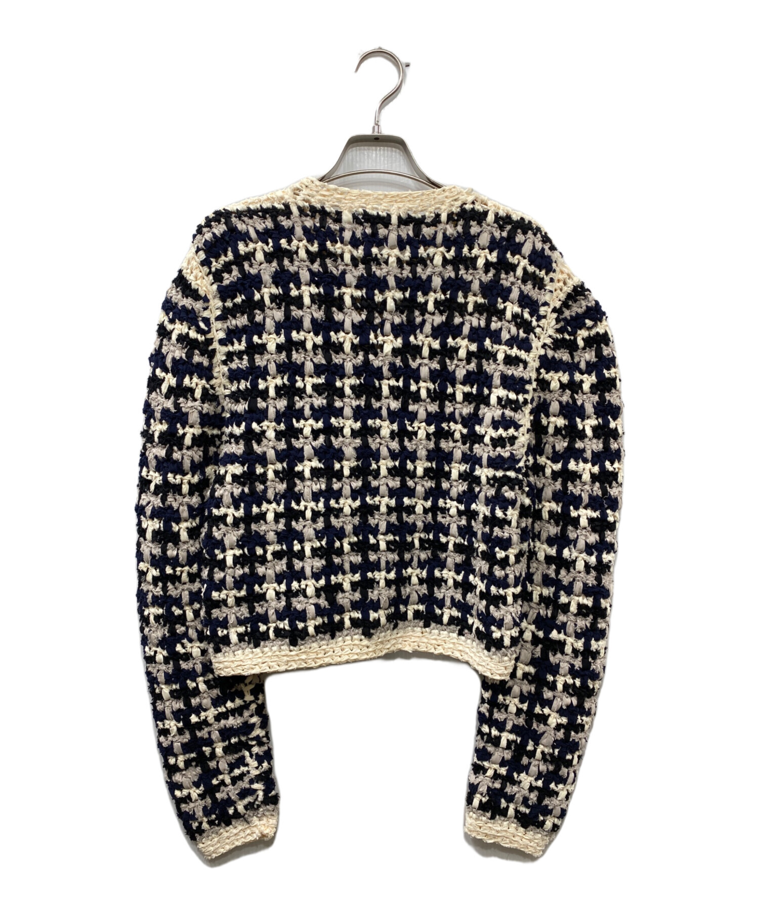 中古・古着通販】CLANE (クラネ) VINTAGE TAPE HAND KNIT CARDIGAN