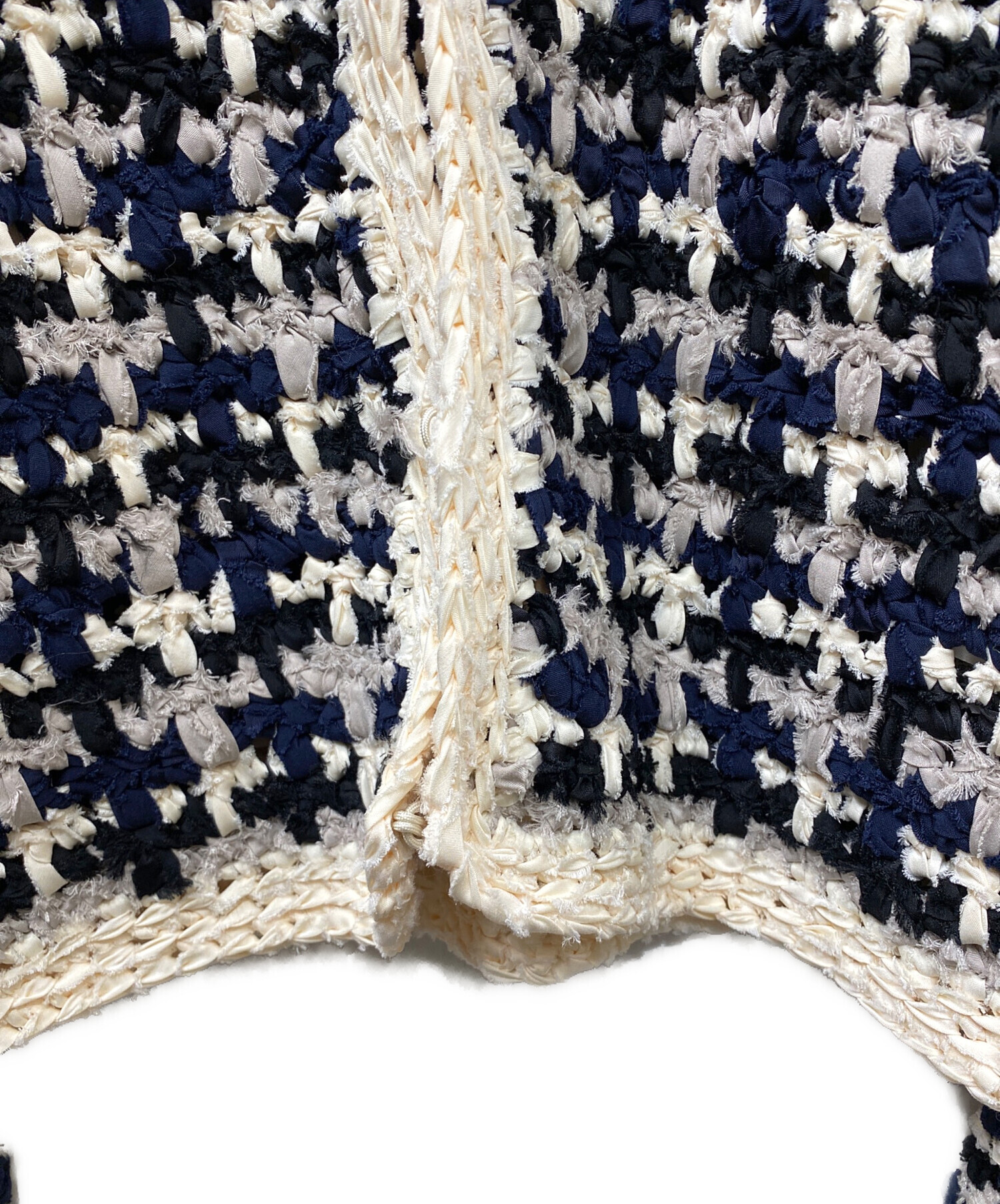 中古・古着通販】CLANE (クラネ) VINTAGE TAPE HAND KNIT CARDIGAN