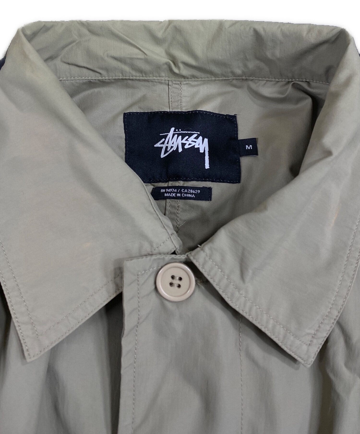 中古・古着通販】stussy (ステューシー) ナイロンステンカラーコート