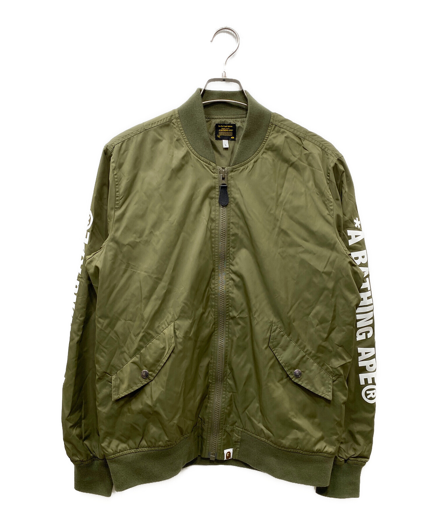中古・古着通販】A BATHING APE (ア ベイシング エイプ) ナイロンMA-1 