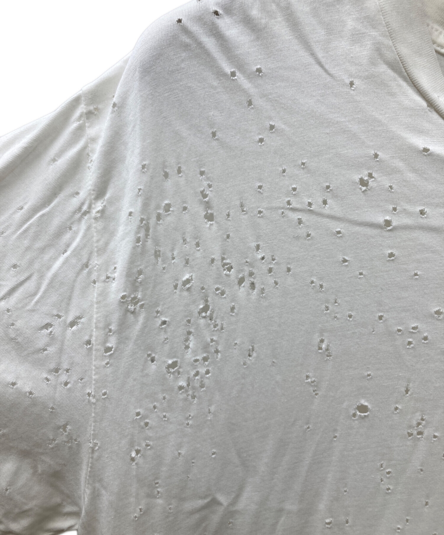 中古・古着通販】AMIRI (アミリ) ショットガン加工TEE ホワイト サイズ 