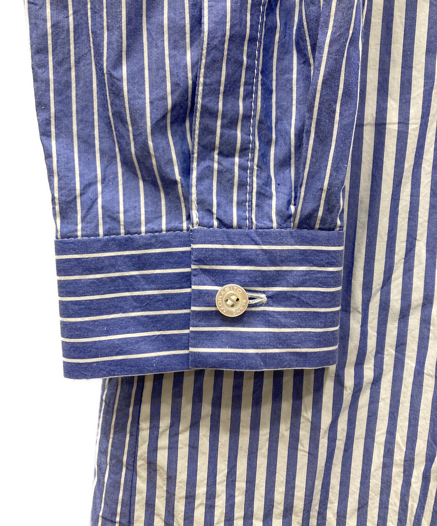 中古・古着通販】MORABITO (モラビト) ストライプシャツワンピース 