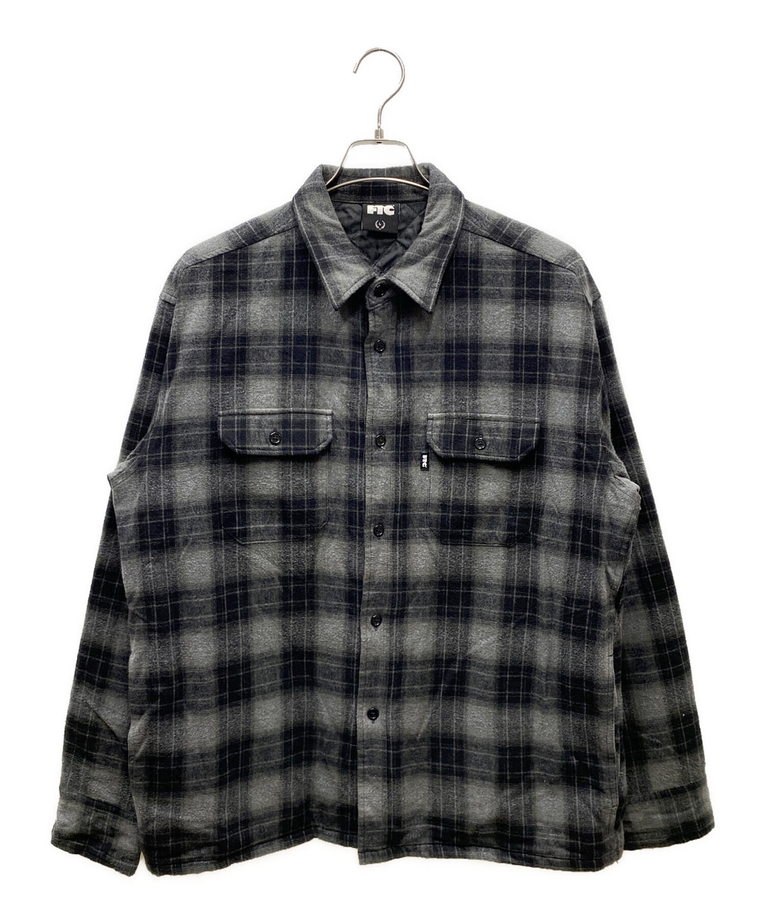 中古・古着通販】FTC (エフティーシー) QUILTED LINED PLAID NEL SHIRT