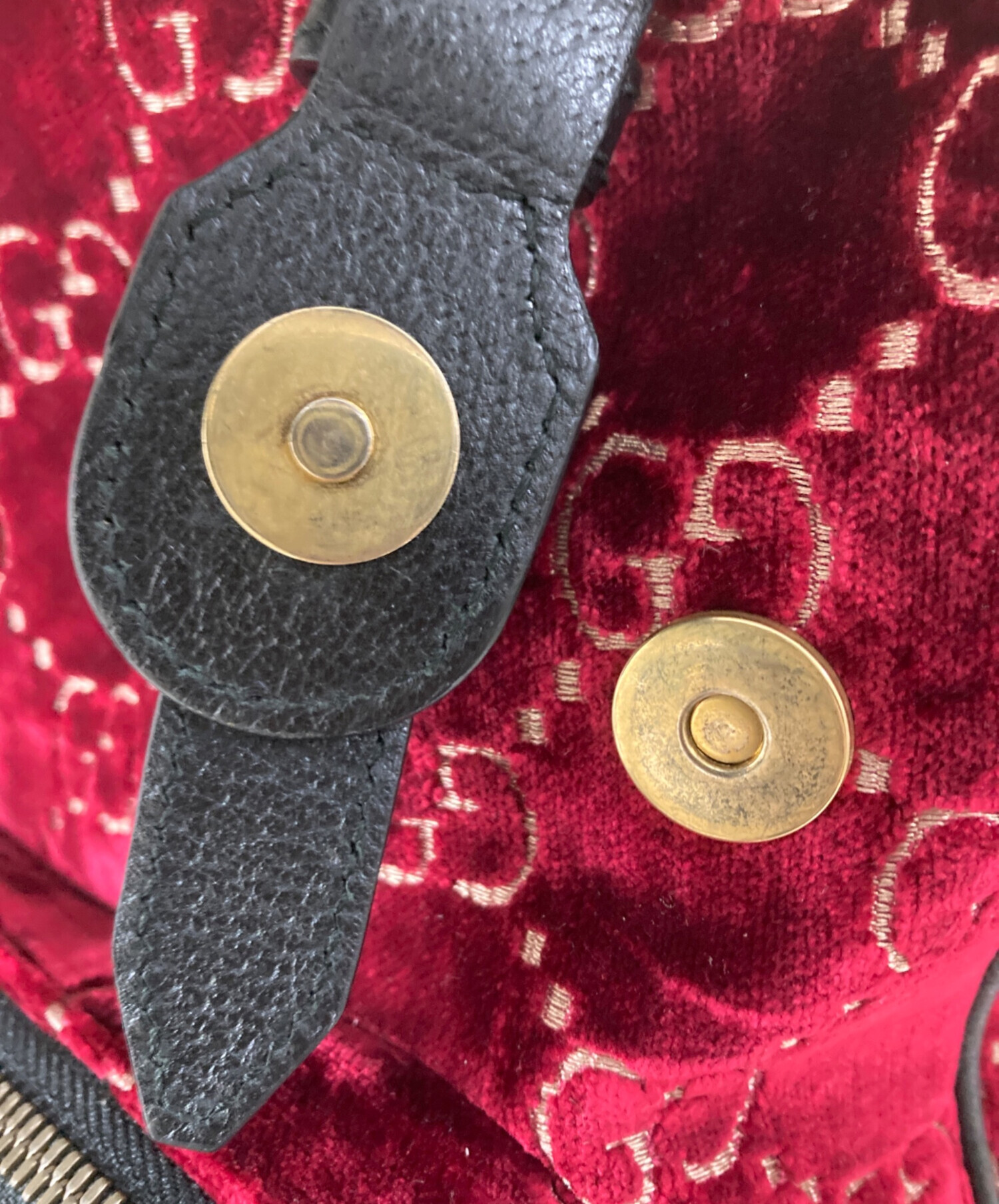 中古・古着通販】GUCCI (グッチ) GGベルベット スモールバックパック 
