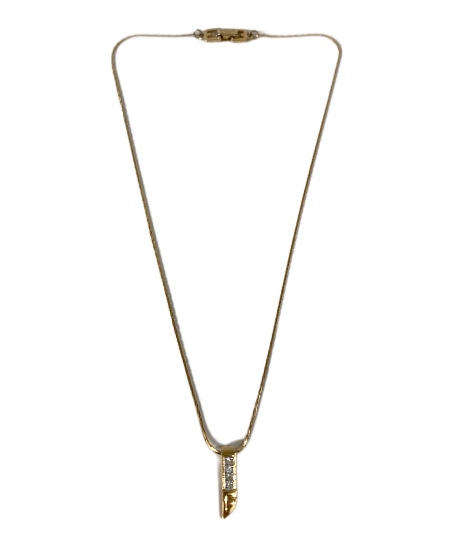 中古・古着通販】GIVENCHY (ジバンシィ) ストーンモチーフネックレス 