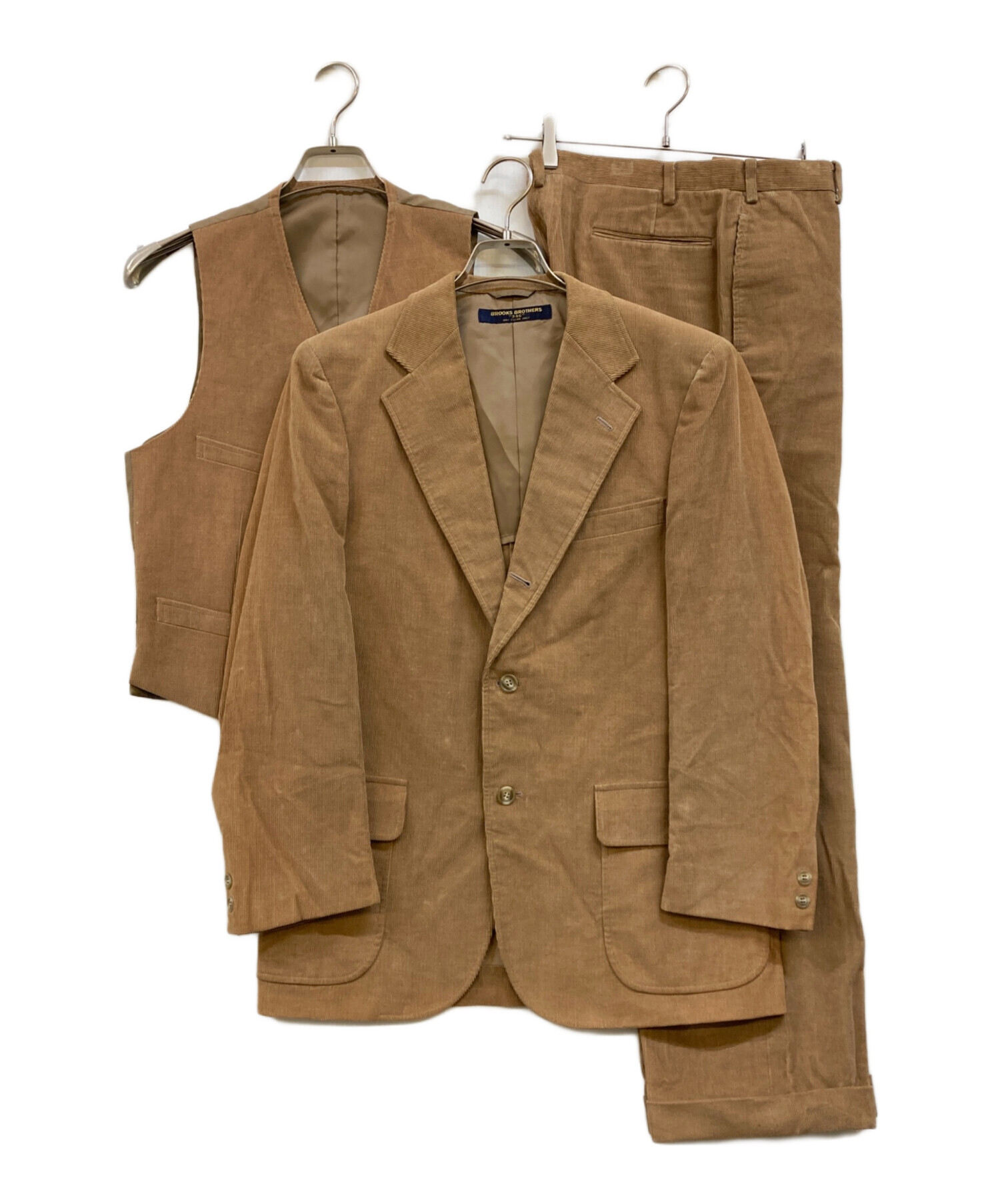 brooks brothers ブラウン　3ピース　ジャケット　パンツ　ベスト brooks brothers ブラウン 3ピース ジャケット パンツ ベスト brooks