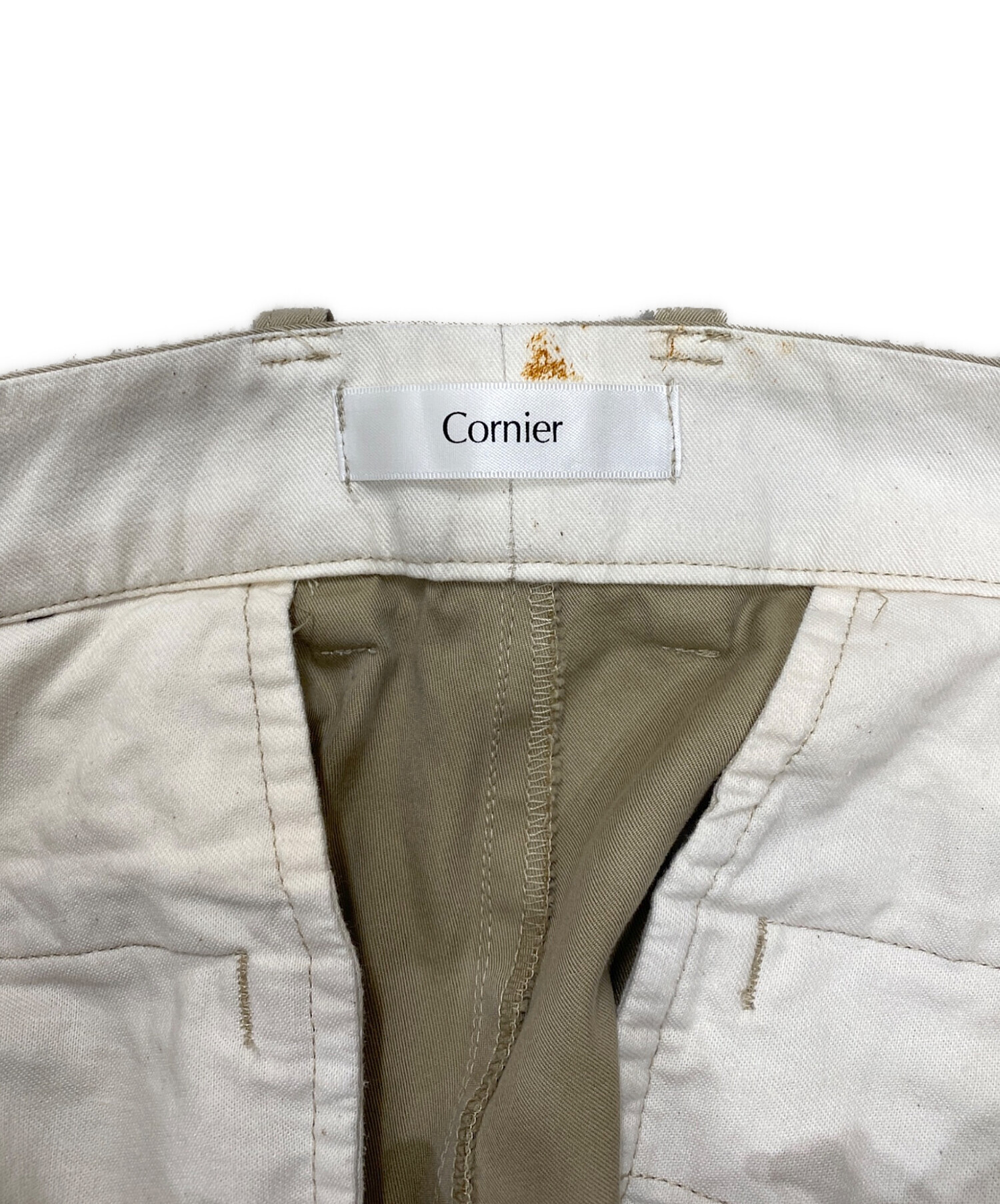 中古・古着通販】cornier (コルニエ) コットンシルクタックパンツ