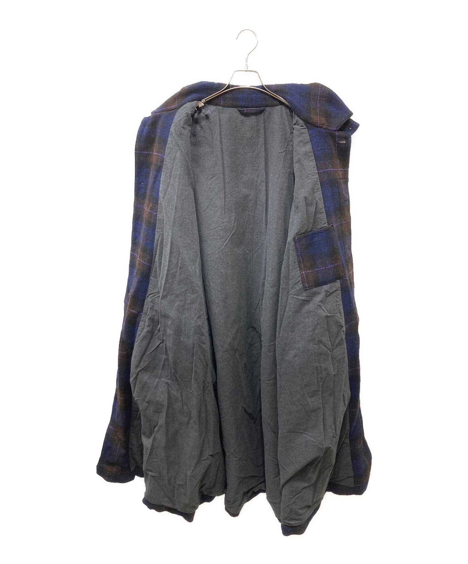 中古・古着通販】Sillage (シアージ) ウールオーバーサイズチェック 