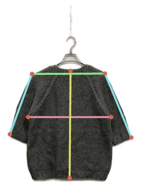 美品 ドゥロワー Drawer WT ウールモヘアニット 6.7分袖 美品 ドゥロワー Drawer WT ウールモヘアニット 6.7分袖