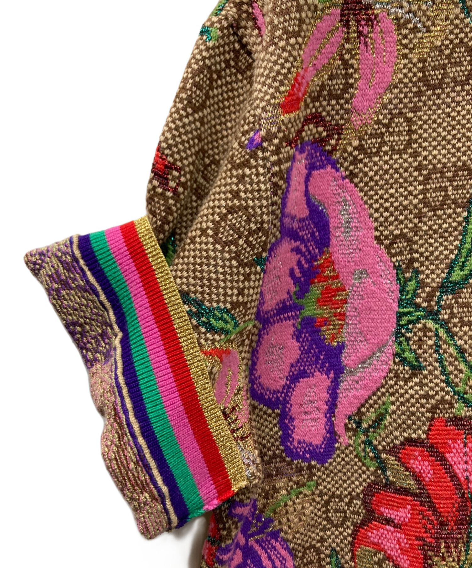 中古・古着通販】GUCCI (グッチ) FLORAL MONOGRAM T-SHIRT ニットT