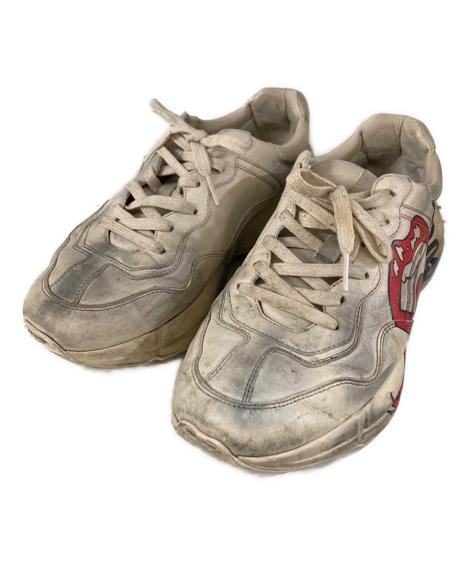 人気定番，お得 GUCCI ライトン マウスプリント メンズ スニーカー