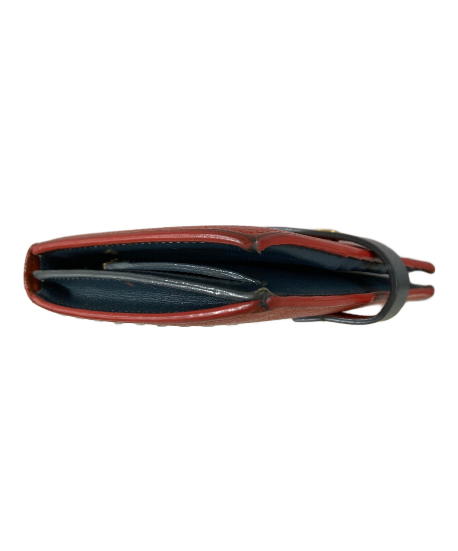 中古・古着通販】CELINE (セリーヌ) 2つ折り財布 レッド サイズ