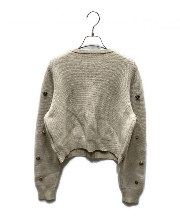 中古・古着通販】AMERI (アメリ) TWINKLE BIJOU SHORT KNIT TOP