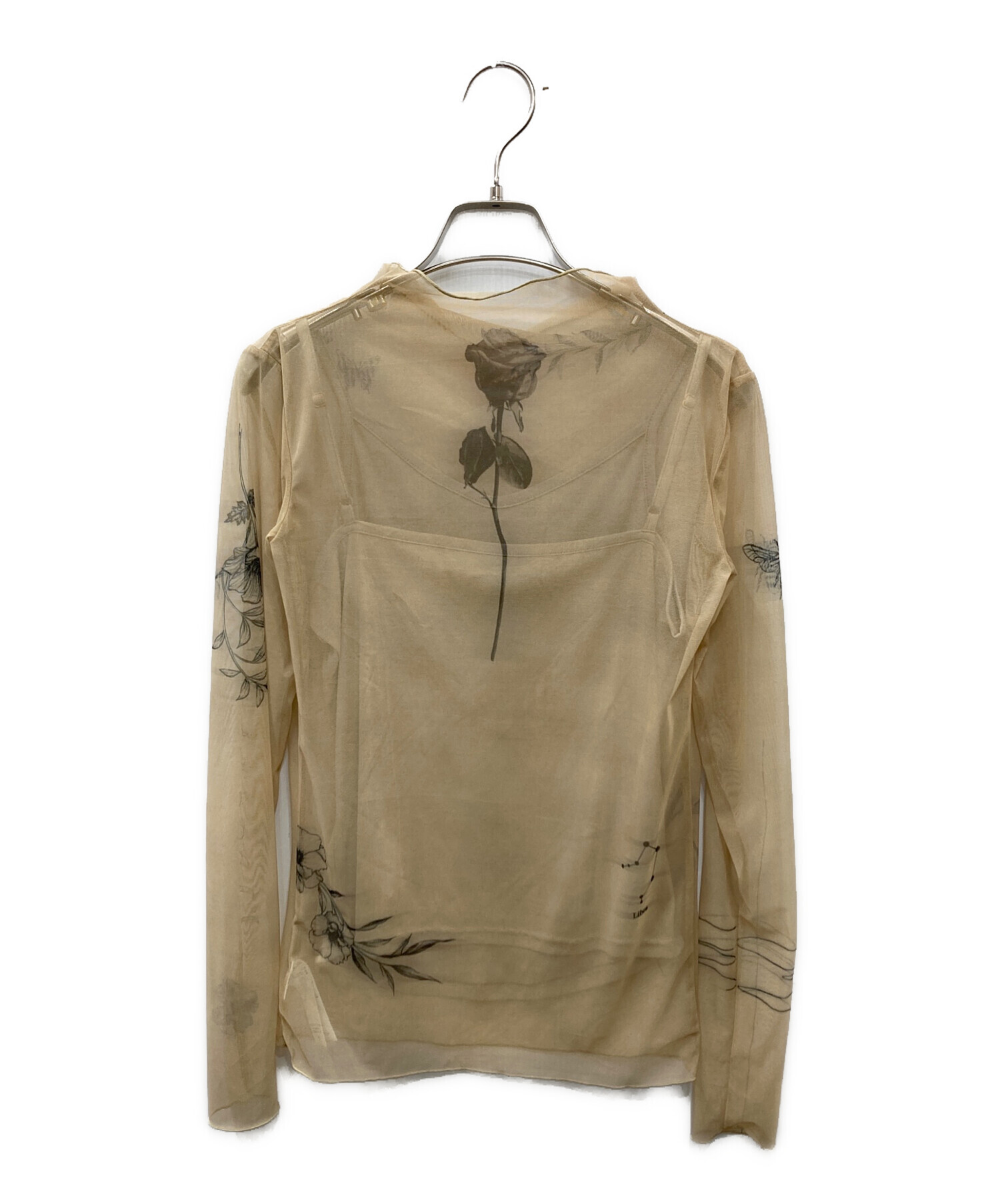 中古・古着通販】AMERI (アメリ) MEDI FLOWER TATTOO SHEER TOP