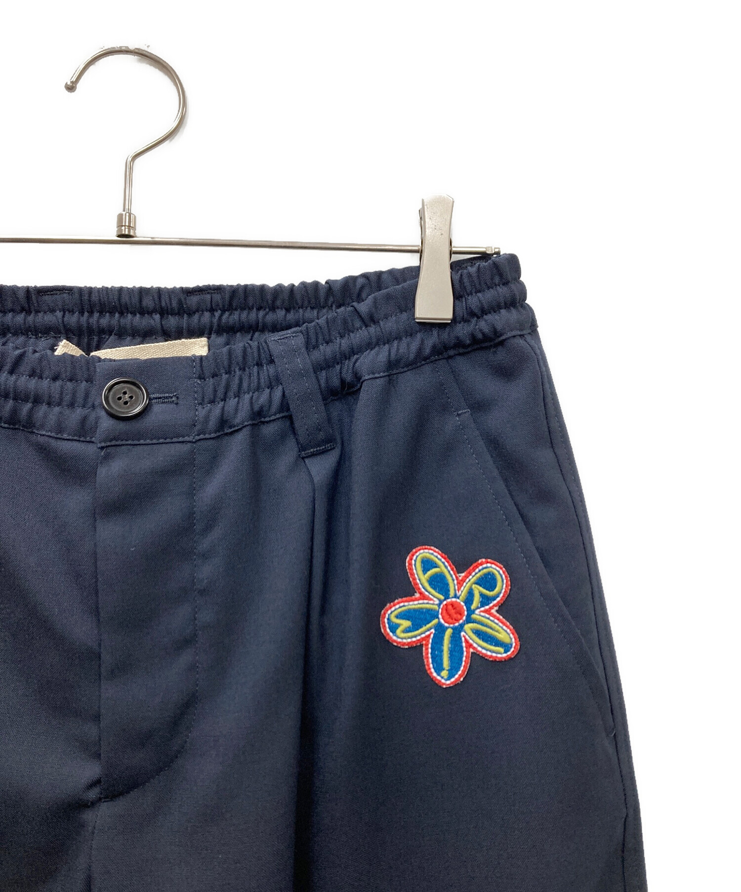 中古・古着通販】MARNI (マルニ) トロピカルウールパンツ ネイビー