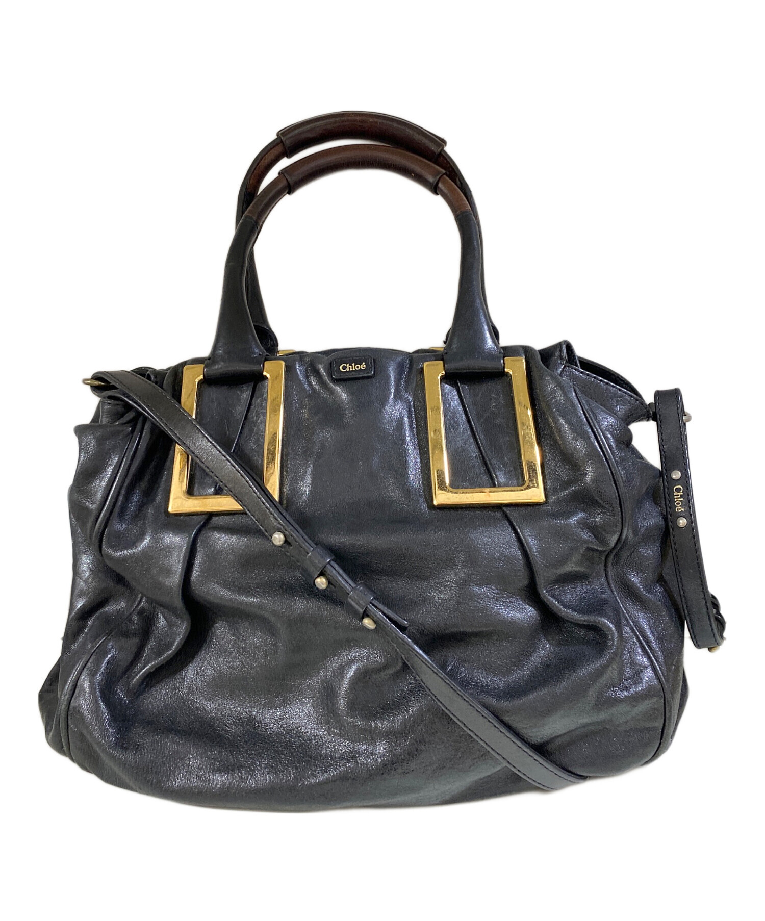 Chloe ETHEL クロエ エテル 2way ショルダーバッグ ブラック クロエ