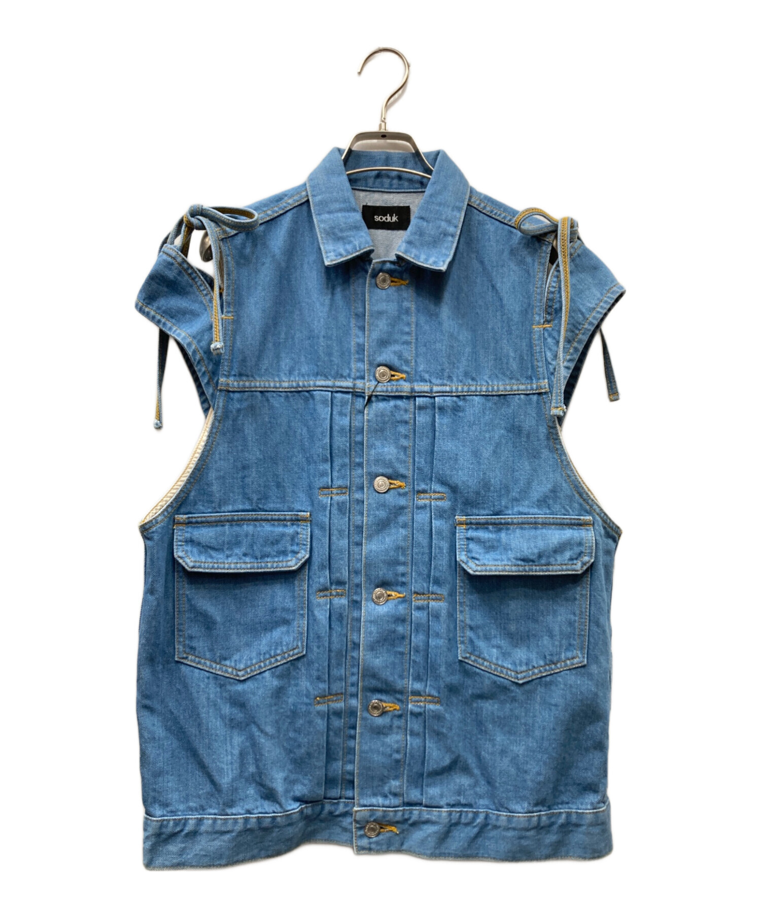 soduk スドーク　デニムベスト　美品　週末限定値下げ！ soduk スドーク デニムベスト 美品 週末限定値下げ！ soduk デニム