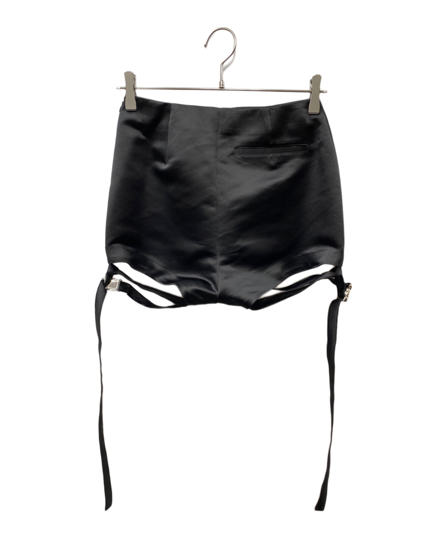 tanaka daisuke タナカダイスケ 25SS flower lace black velour skirt