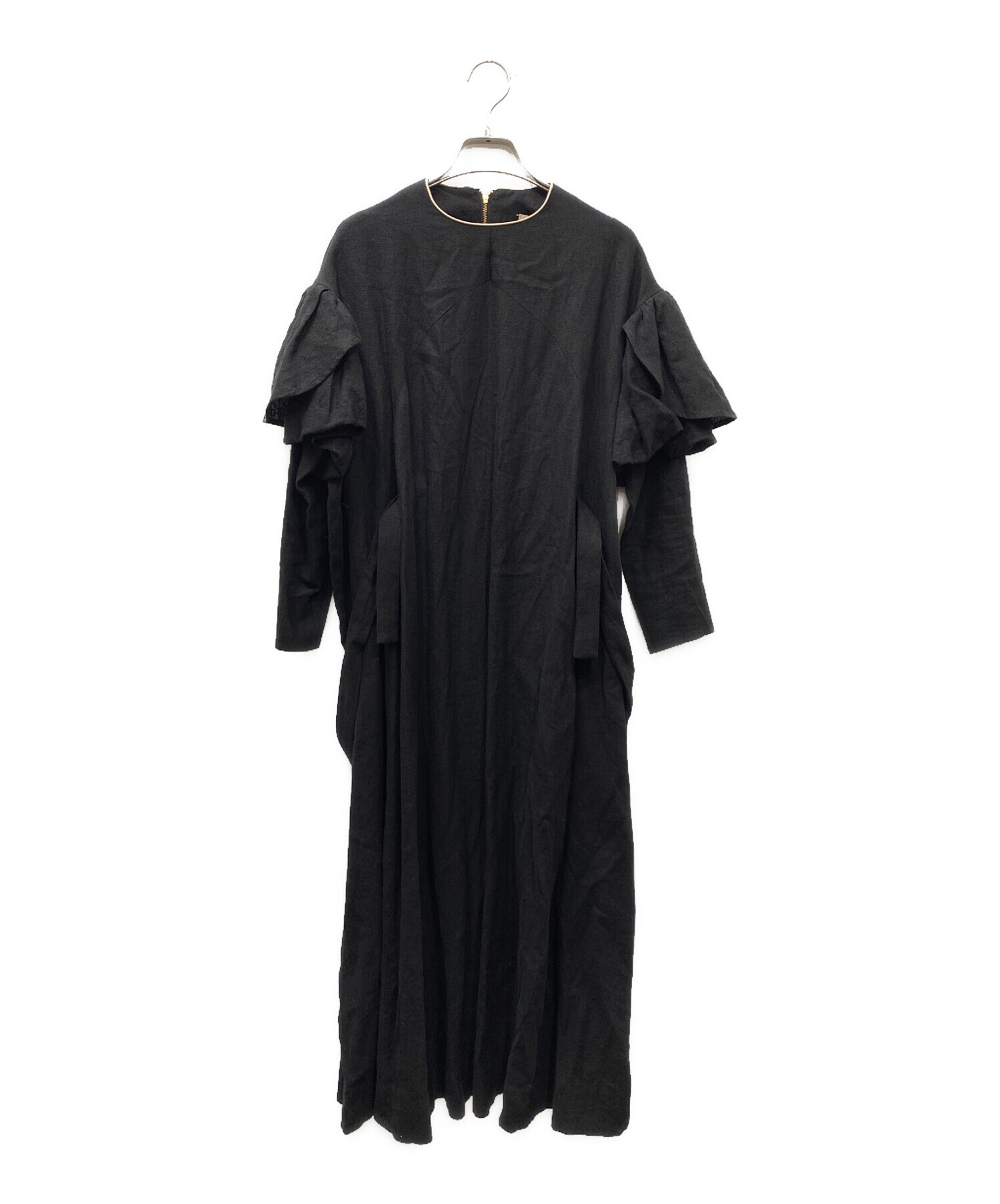 中古・古着通販】DOUBLE MAISON (ドゥーブルメゾン) リネンワンピース  