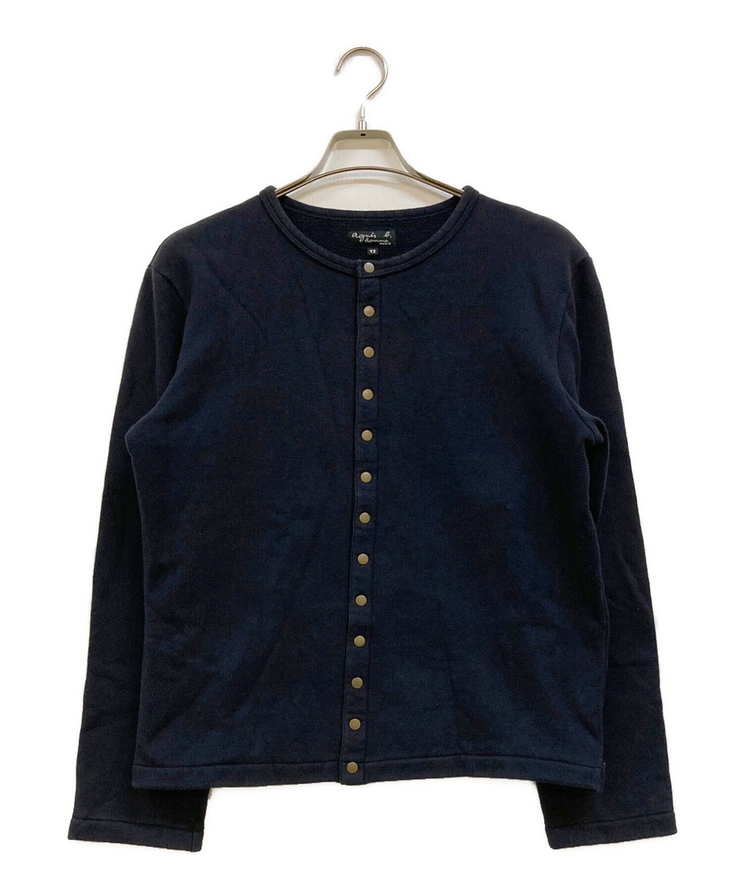 【agnes b. homme】スナップカーディガン 未使用　1サイズ 中古・古着通販】agnes b homme (アニエスベーオム) スナップボタン
