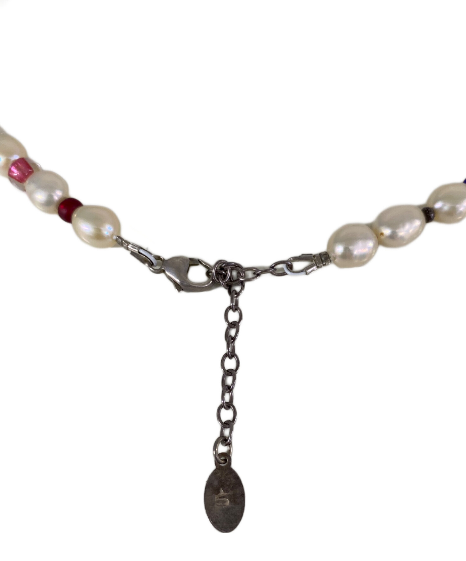 ur jewelry パールネックレス　シルバー925 ビーズ　ハンドメイド 中古・古着通販】ur jewelry (ユア ジュエリー) パールネックレス