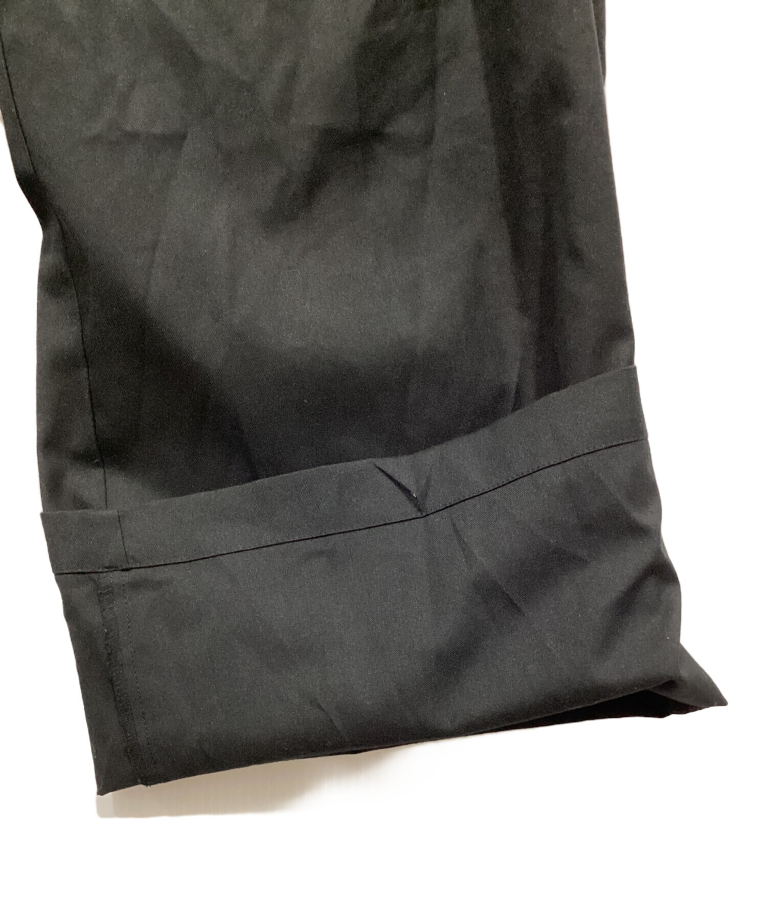 中古・古着通販】Toironier (トワロニエ) タックワイドパンツ ブラック