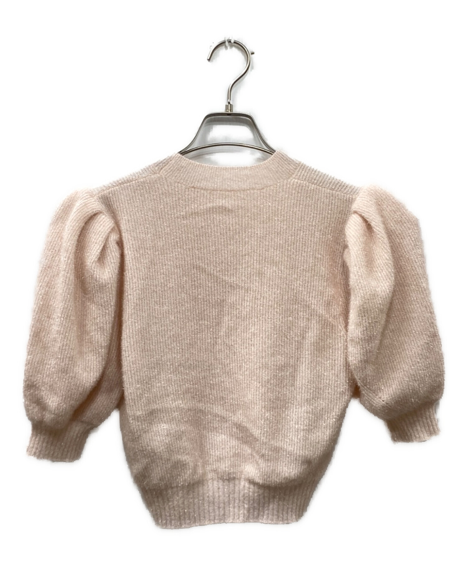 中古・古着通販】cygne (シーニュ) 半袖ニット ピンク サイズ:Free  