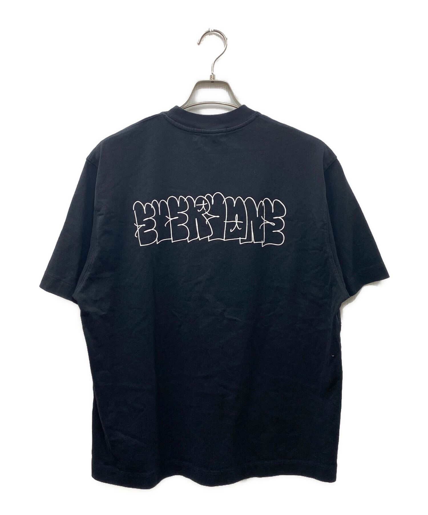 中古・古着通販】everyone (エブリワン) LOGO TEE ブラック サイズ:M 