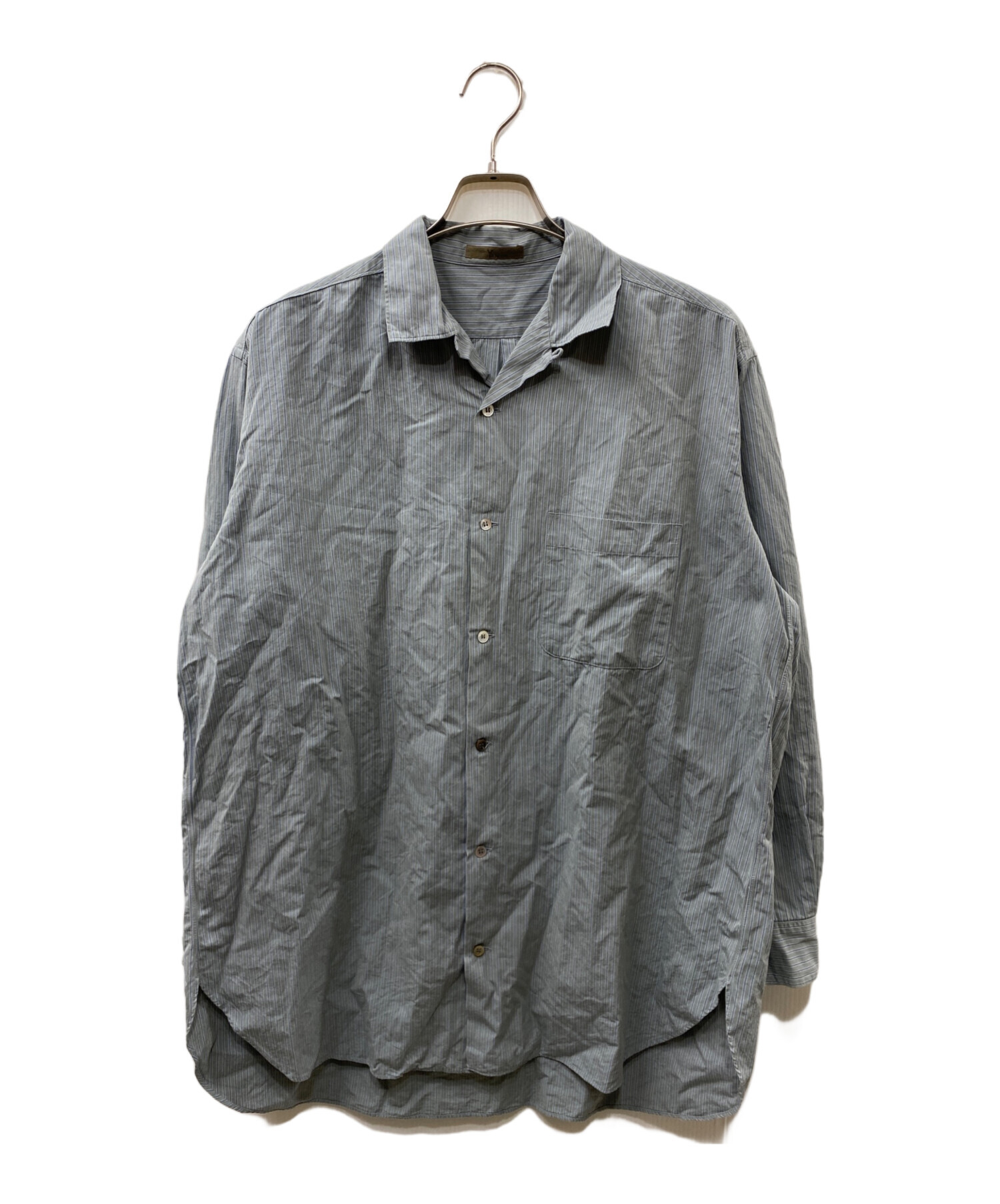Y's for men シャツ ストライプ グレー ワイズ ヨウジヤマモト 【公式