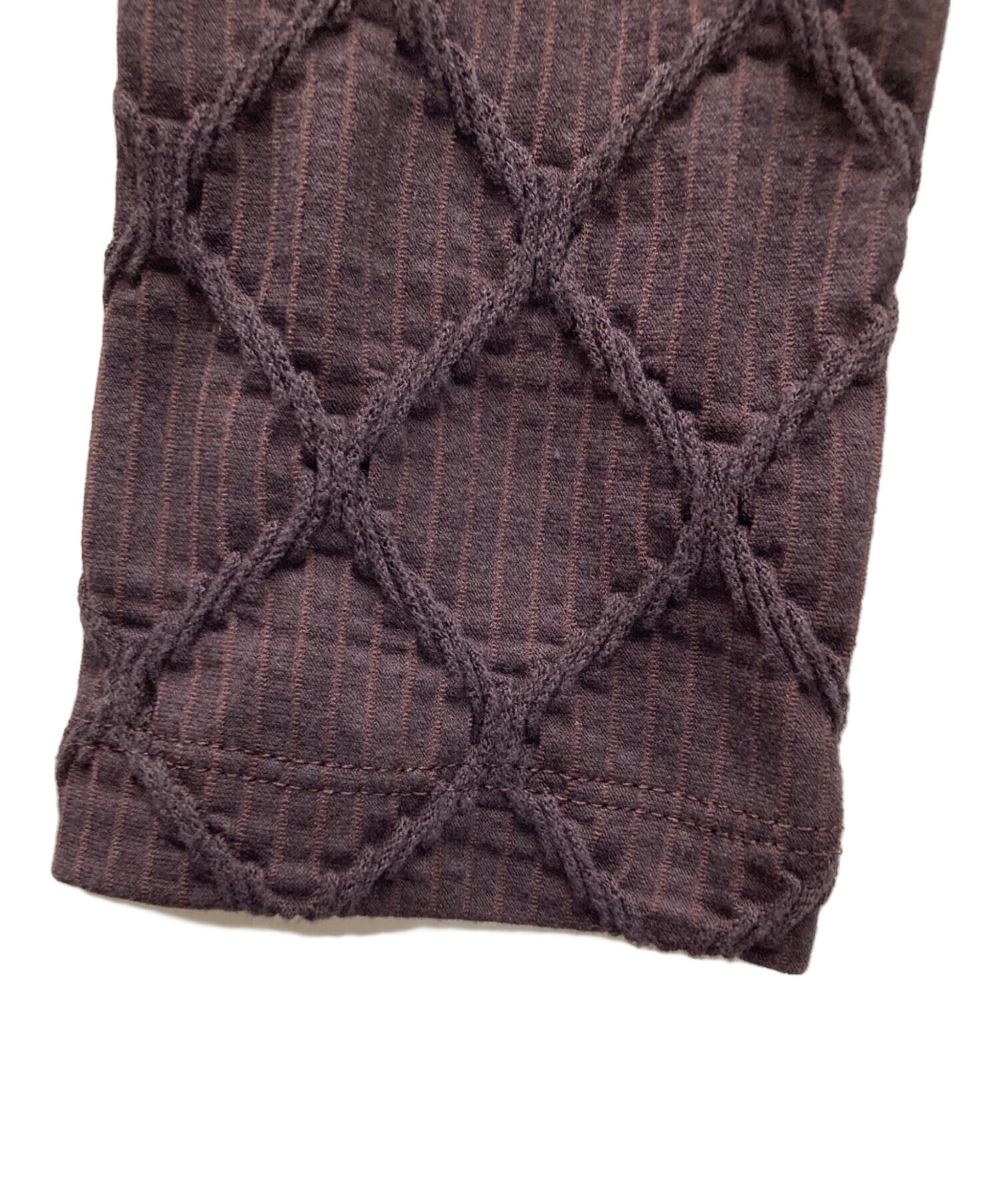 中古・古着通販】FETICO (フェティコ) JACQUARD JERSEY PANELED