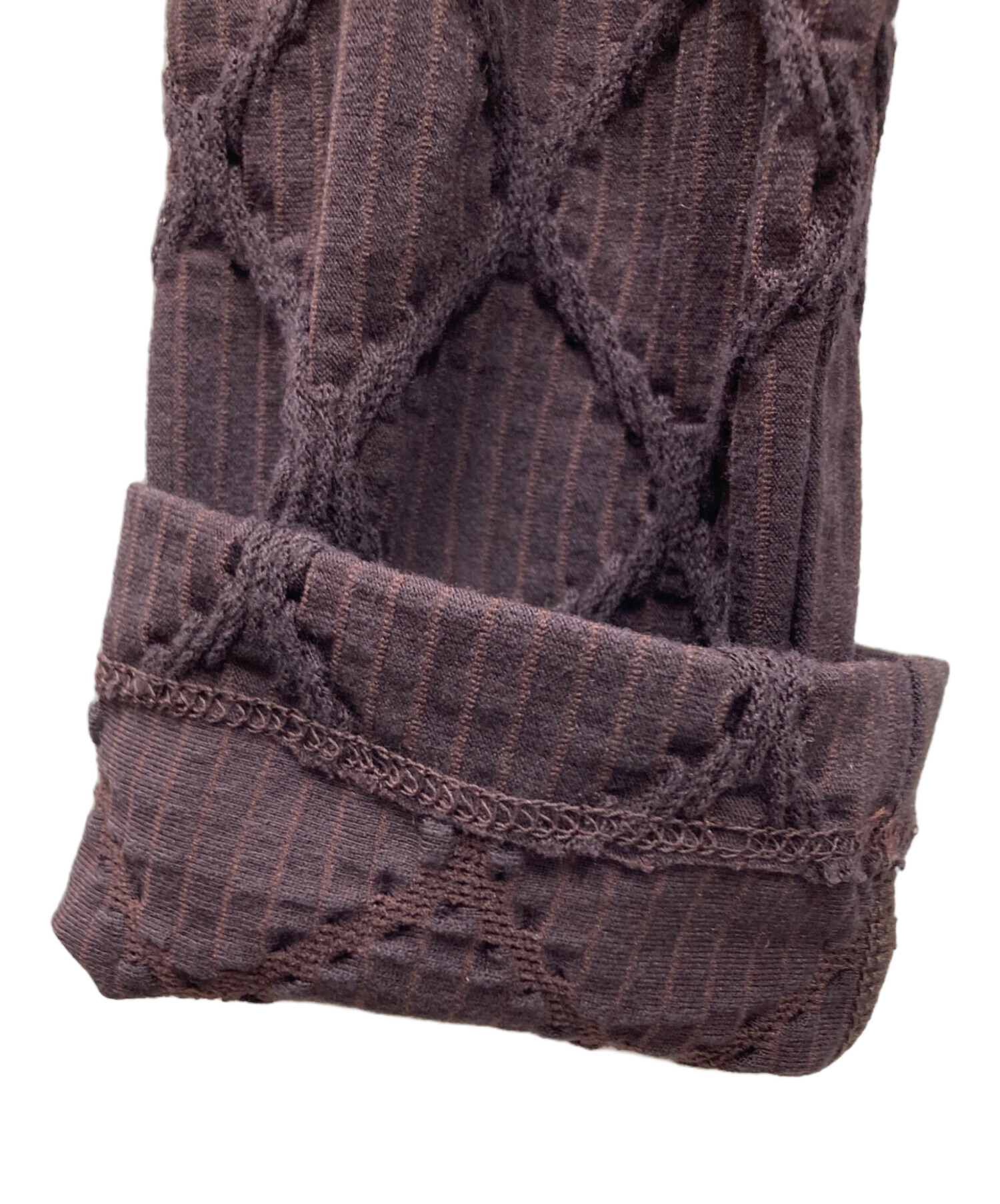 中古・古着通販】FETICO (フェティコ) JACQUARD JERSEY PANELED