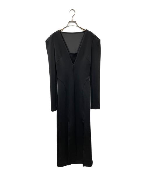 【ゆう】FETICO stretch jersey midi dress FETICO / STRETCH JERSEY FRILLED DRESS | JURK sh