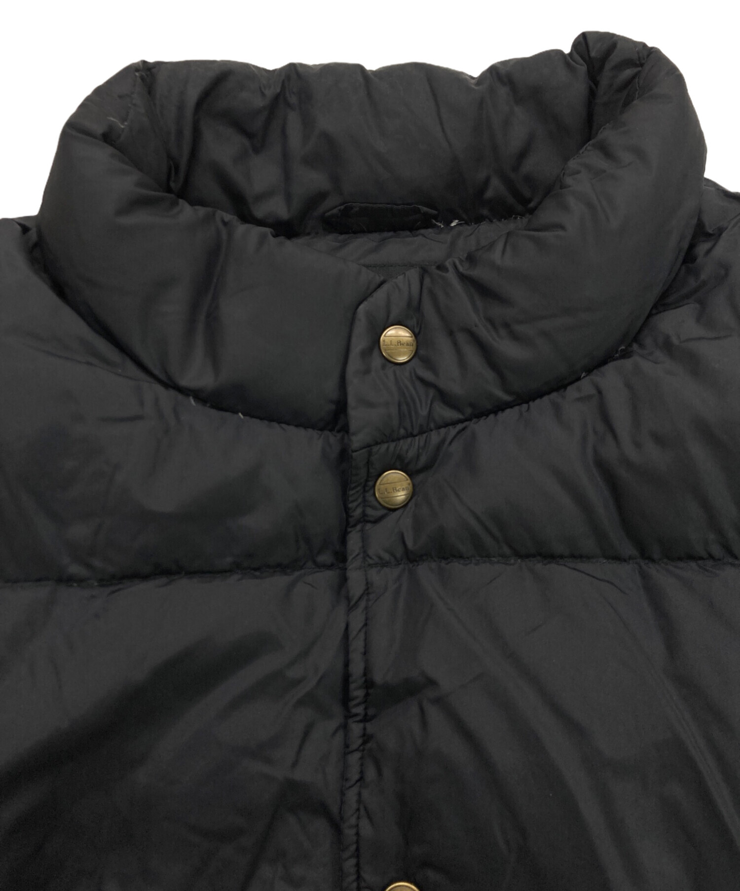 L.L.Bean 90'sダウンベスト ブラック 90'sビンテージL.L.ビーン青